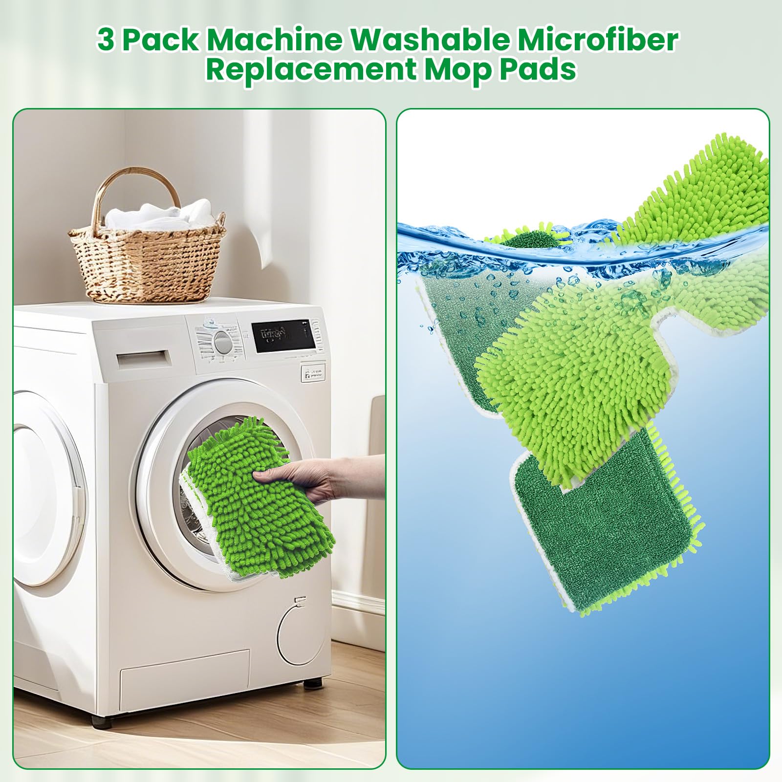 3 Pack Mop Head Replacement for Libman 18" 2 (3 Count)