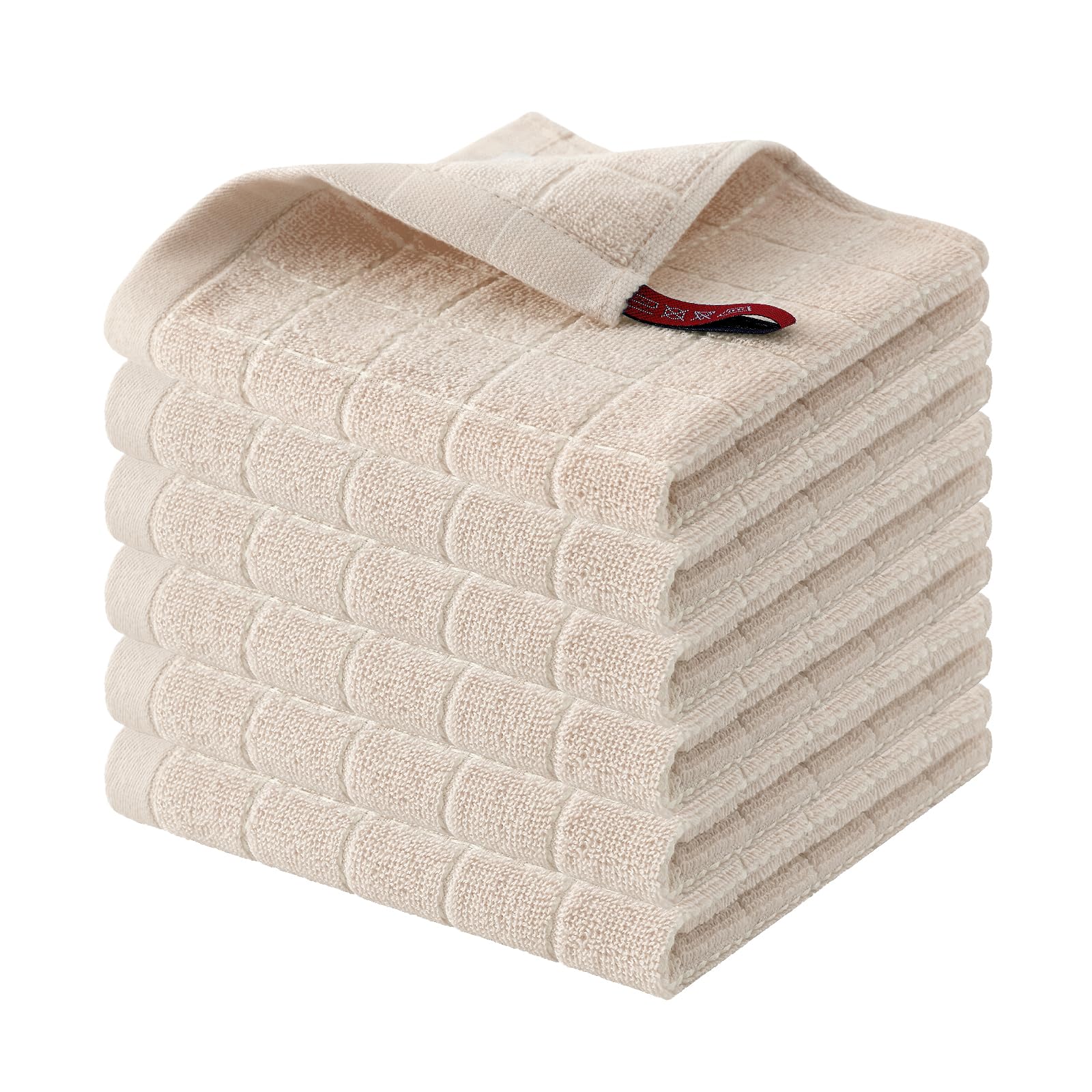 100% Cotton Terry Kitchen Dish Cloths (6 Count)