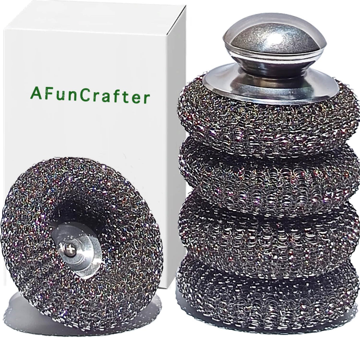 Steel Wool Scrubber with Handles (5 Count)