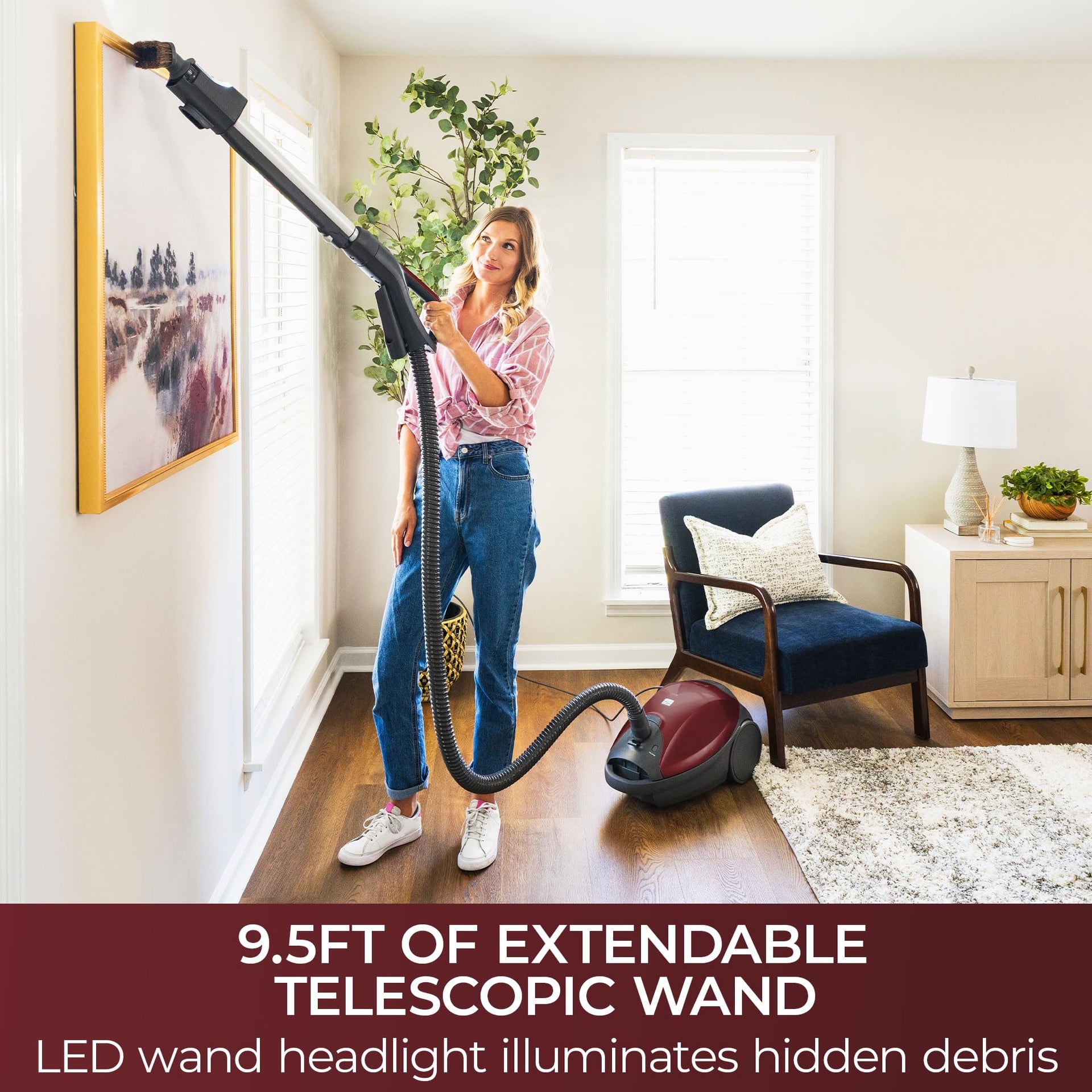 Elite 700 Series Bagged Canister Vacuum with Hair Eliminator