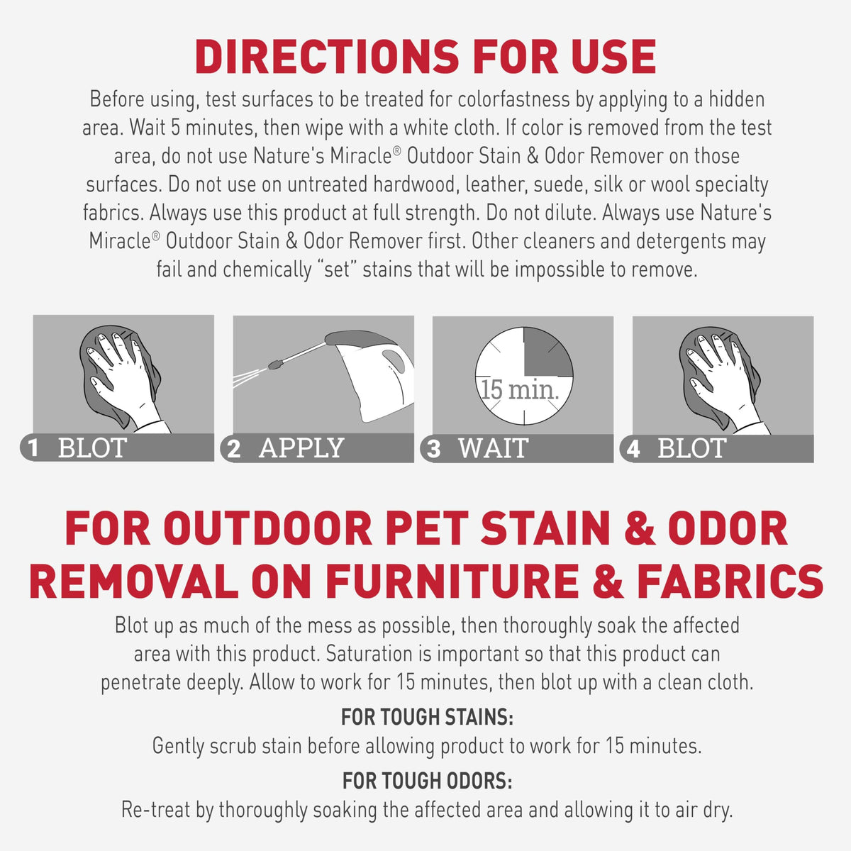Outdoor Pet Stain & Odor Remover (64 Fl Oz)