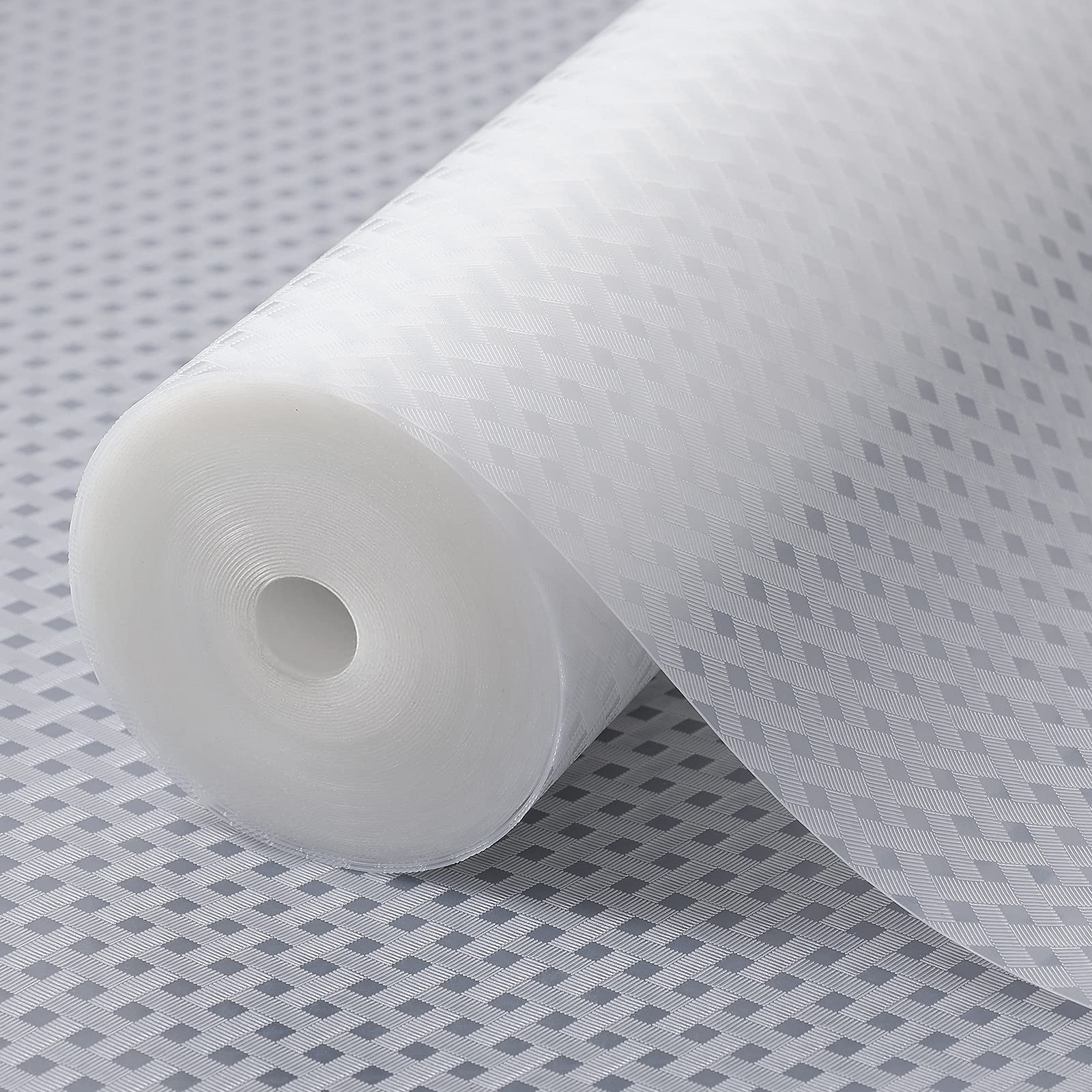 Shelf Liner Non Adhensive Drawer Cabinet Mat Clear 17.5"× 236.2" Pack of 2 (2 Count)