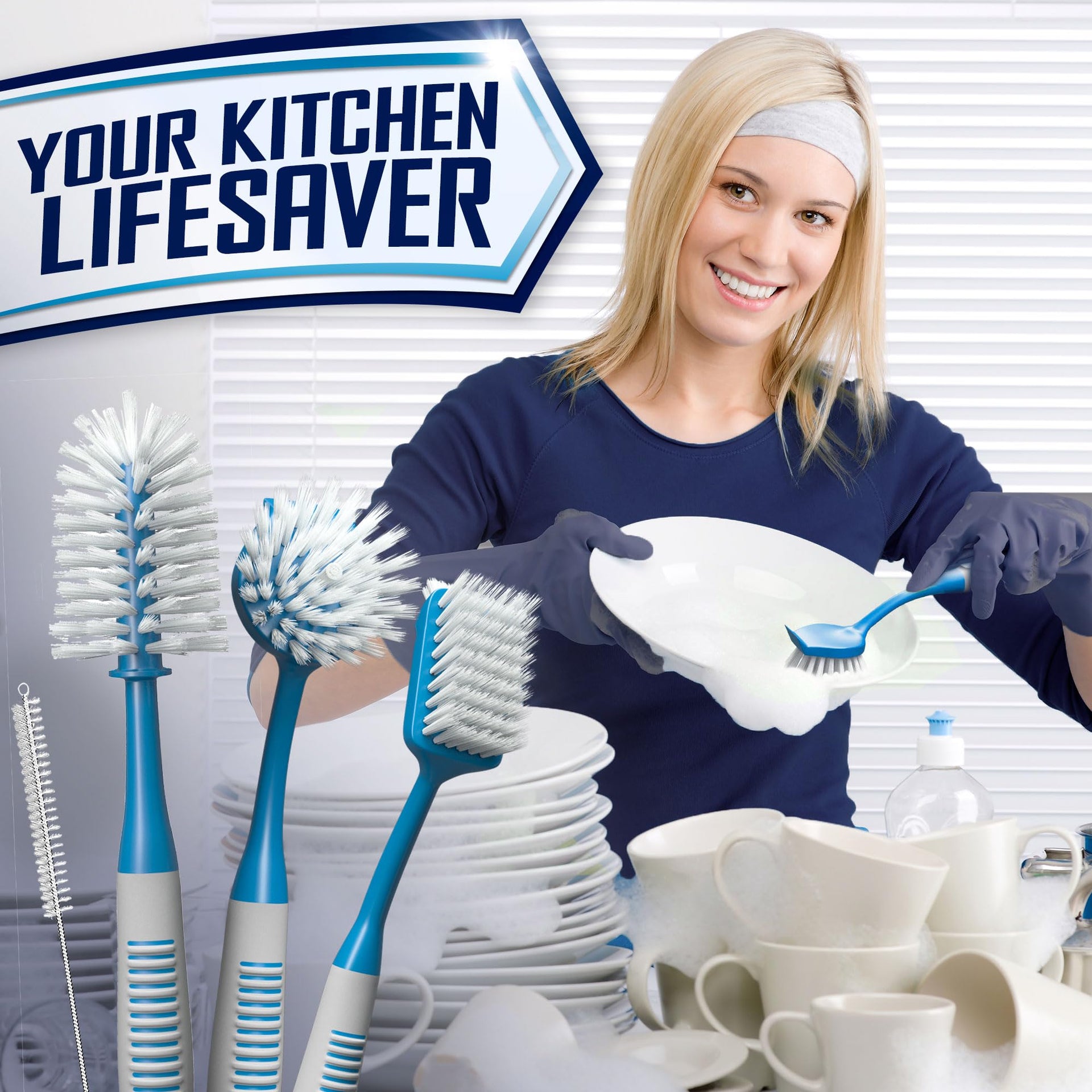 Dish Brush Set of 4 (4 Count)