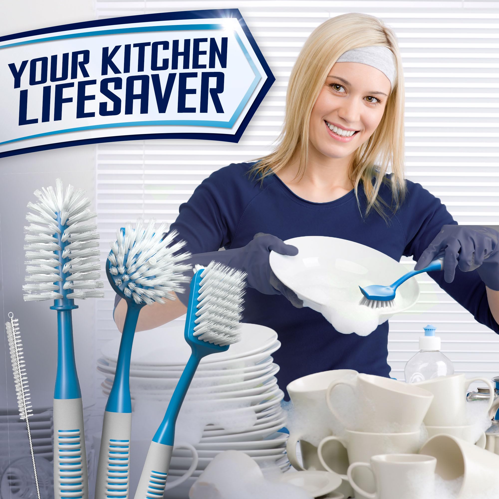 Dish Brush Set of 4 (4 Count)