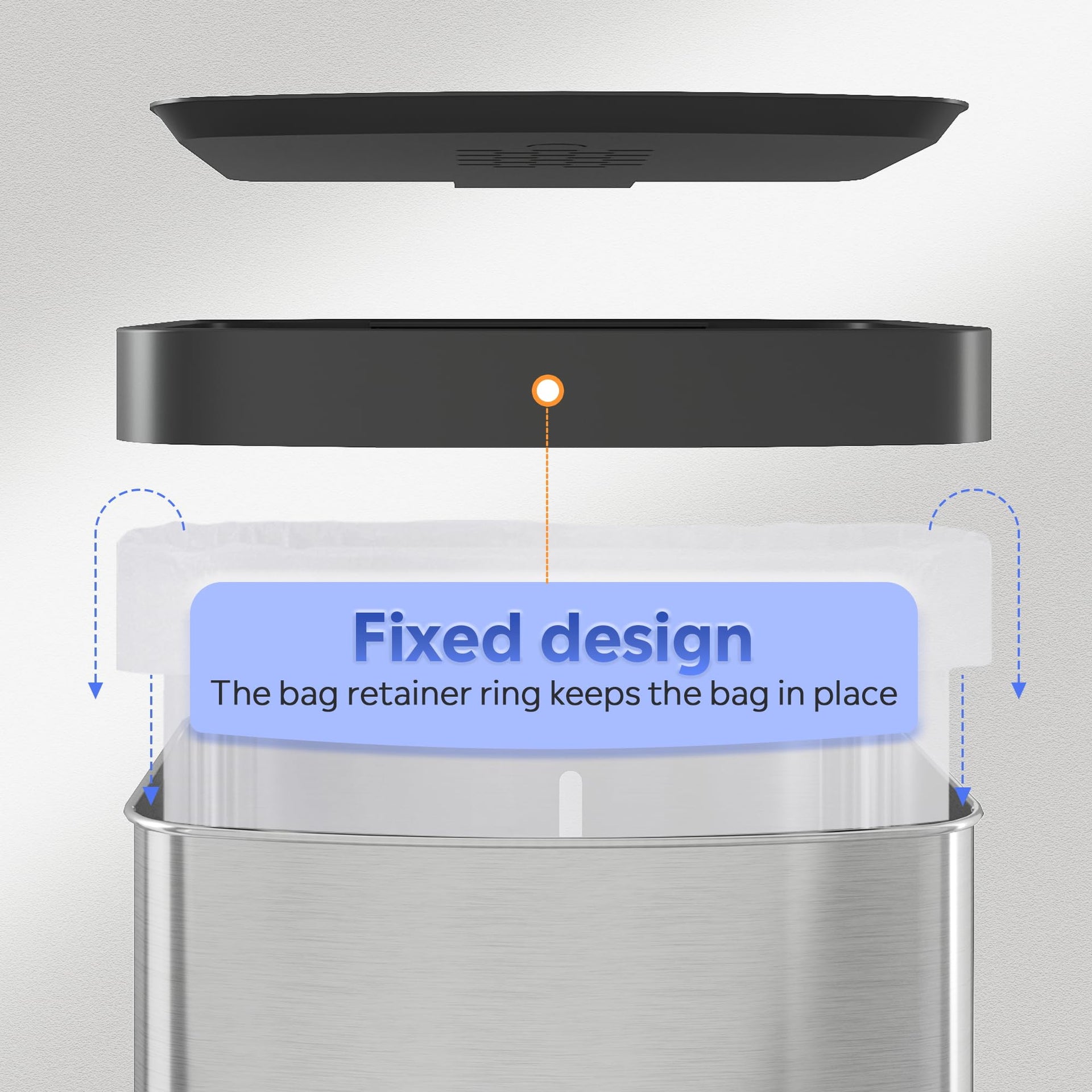 55 Liter Gallon Trash Can with Soft