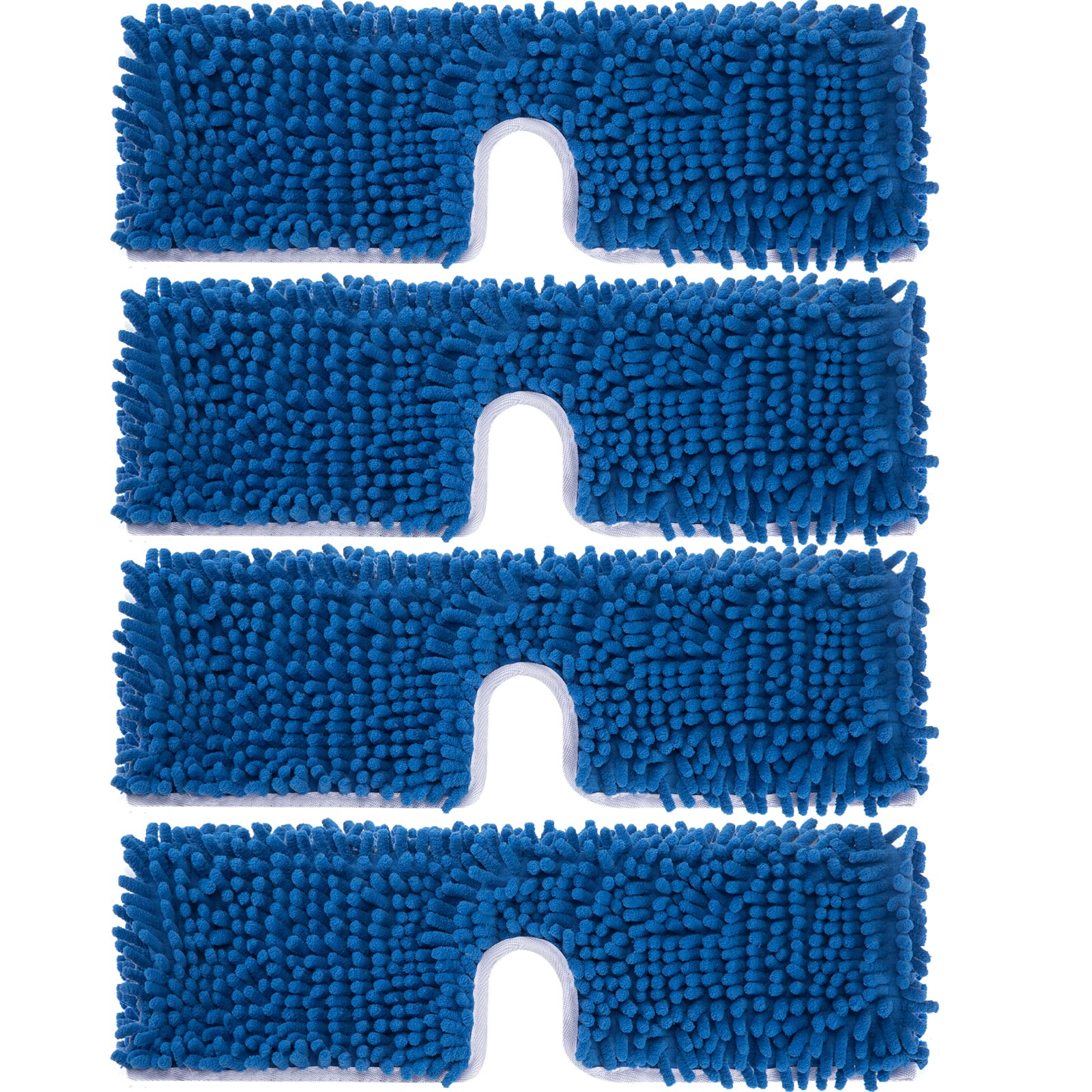 4 Pack Chenille Mop Heads Replacements Compatible with Oceda Dual (4 Count)