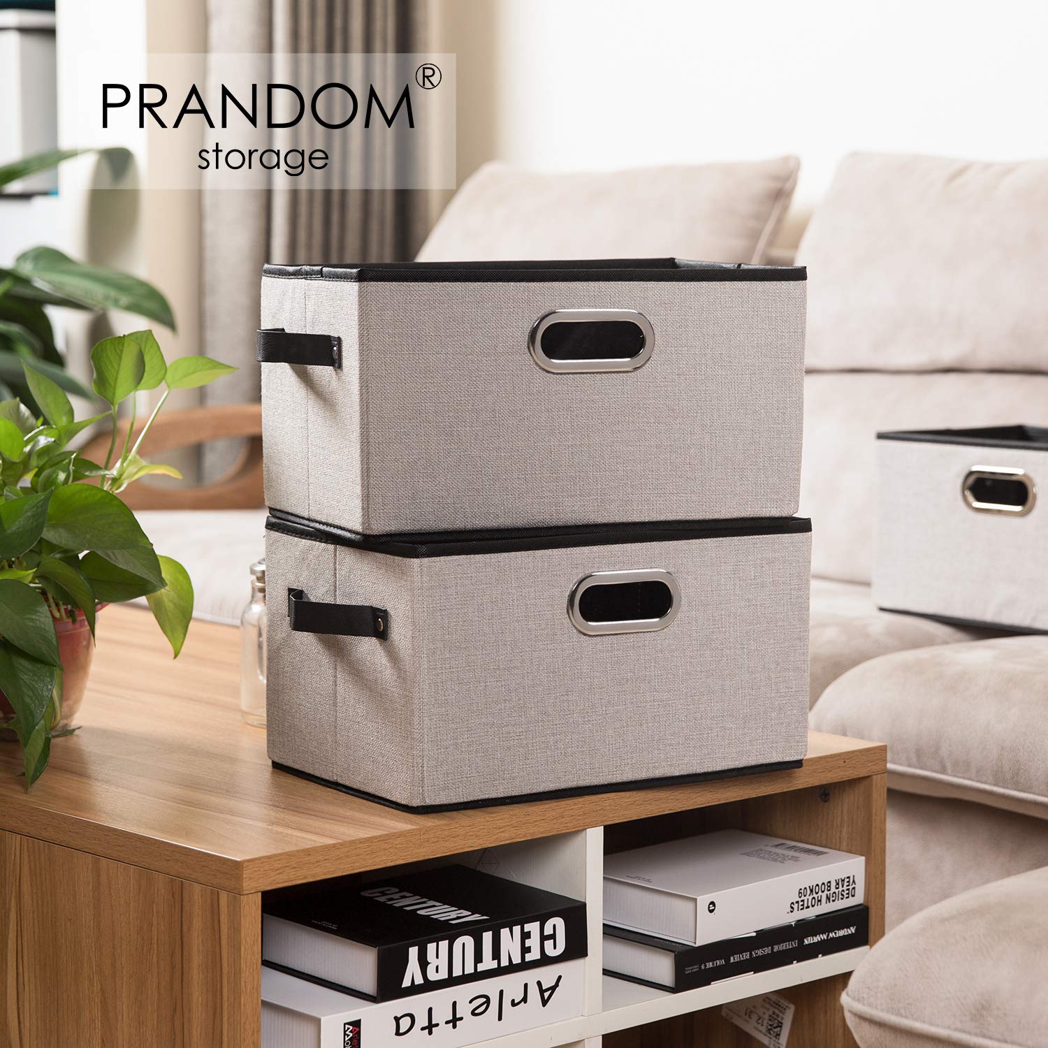 Large Fodable Storage Bins for Closet [5 (5 Count)