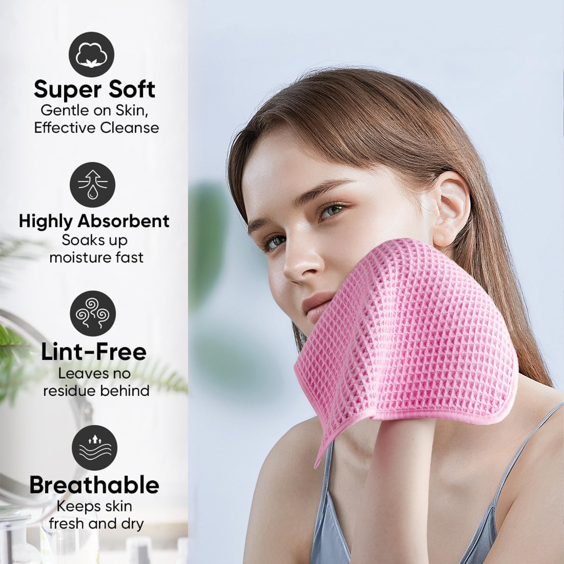 ber Waffle Face Towels (2 Count)