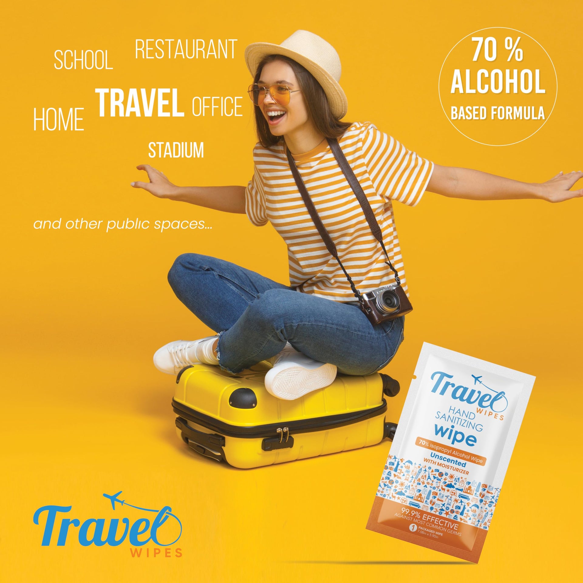 Hand Sanitizing Travel Wipes (30 Count)