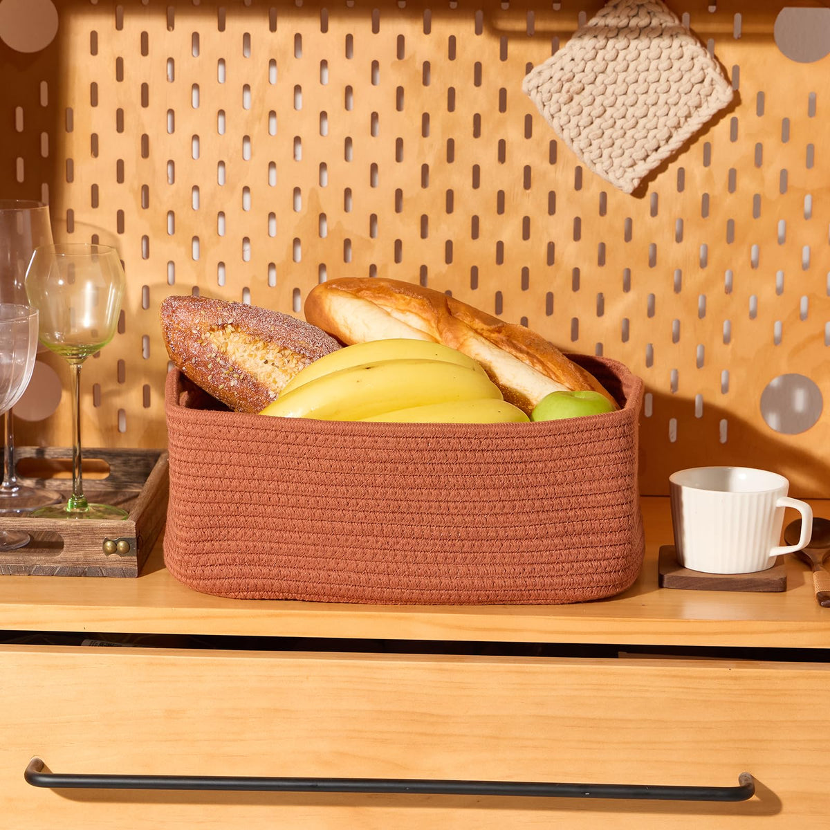 Small Storage Baskets for Organizing (3 Count)