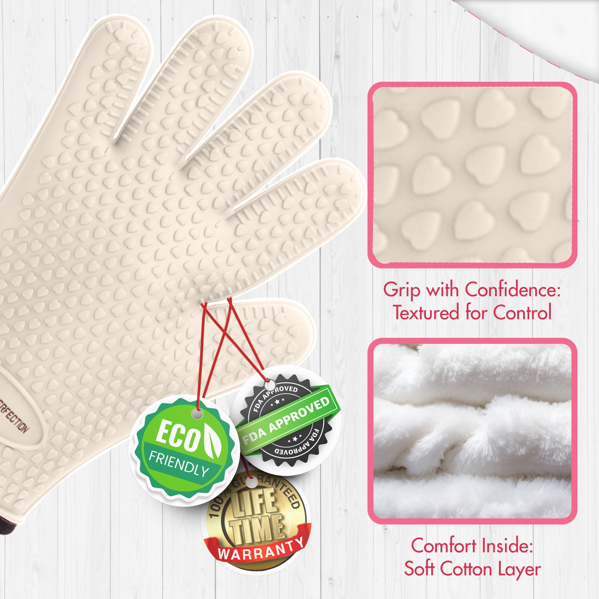 Silicone Smoker BBQ Gloves (2 Count)