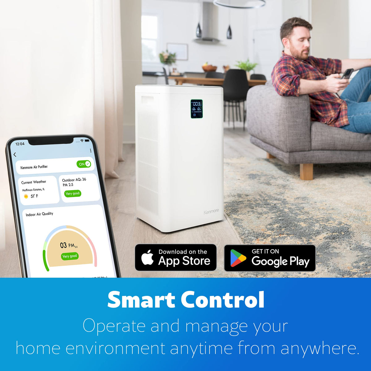 Air Purifier with H13 True HEPA Filter