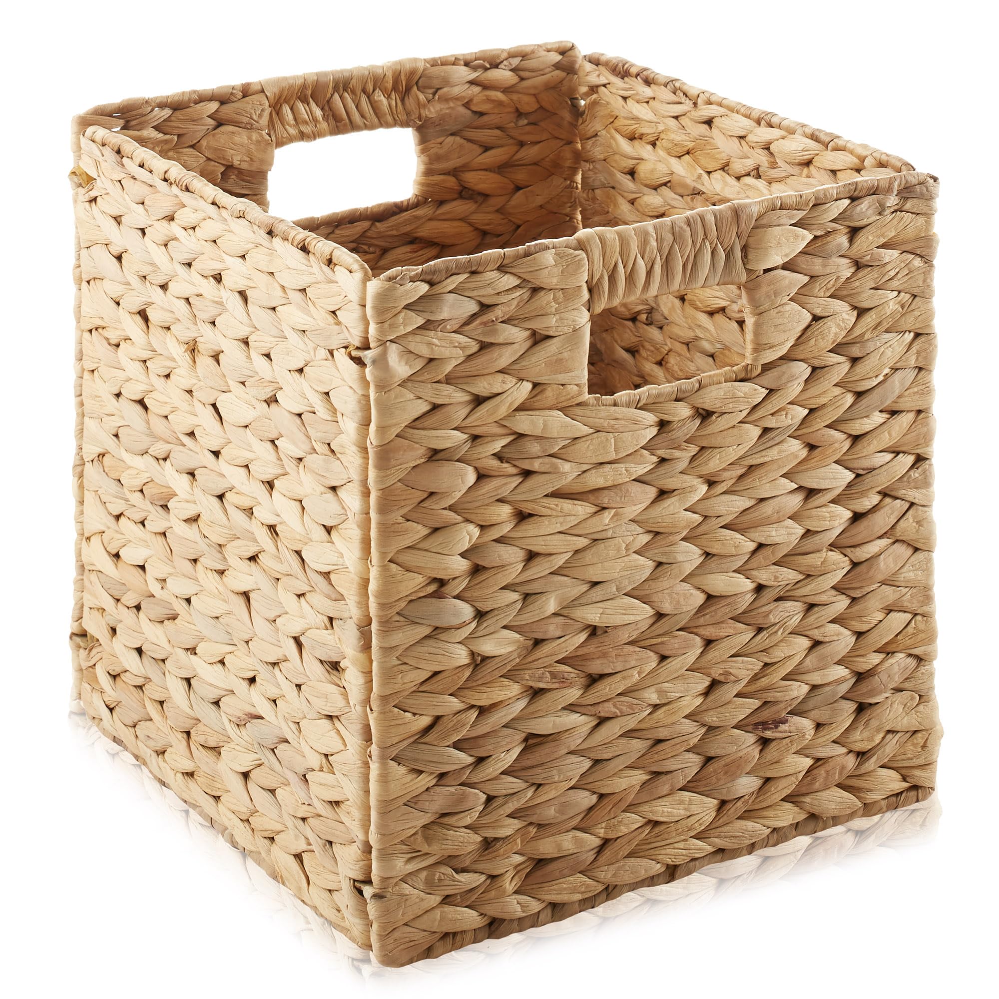 10.5" x 10.5" Water Hyacinth Storage Baskets (2 Count)