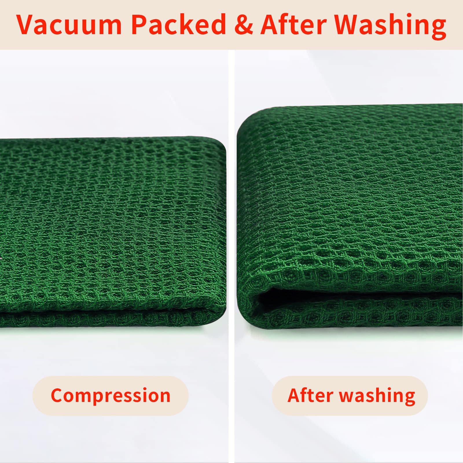 100% Cotton Waffle Weave Kitchen Dish Cloths 6 (6 Count)