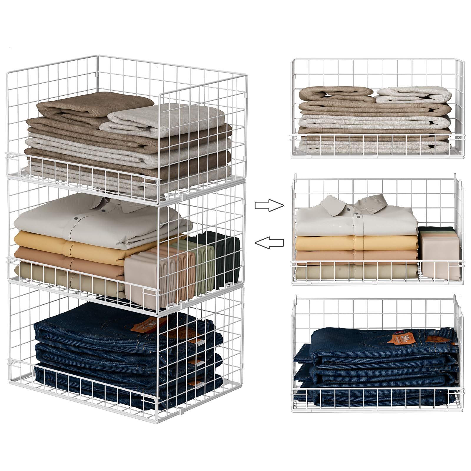 Closet Organizers and Storage Basket