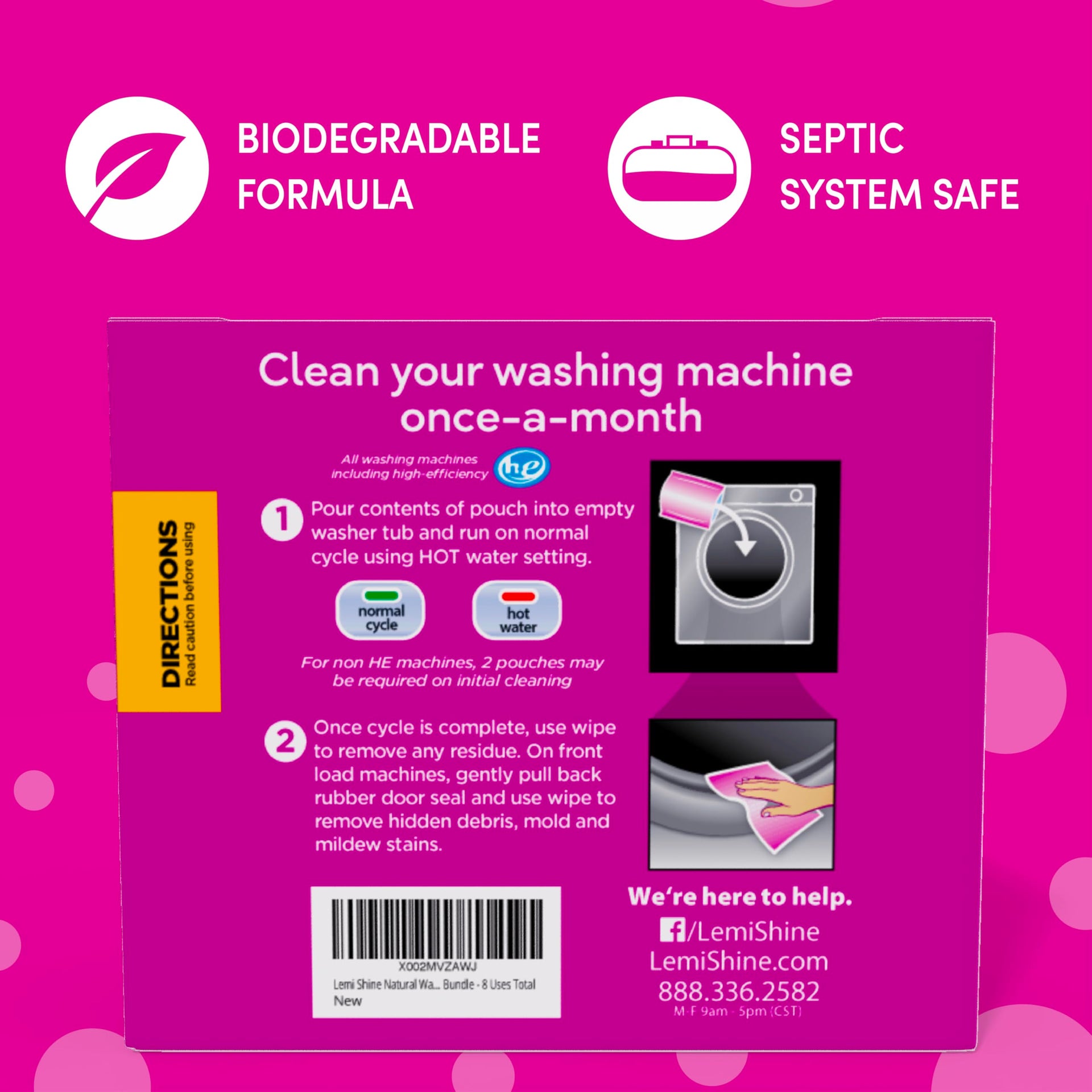 Washing Machine Cleaner Plus Machine Wipes (16.88 Ounce)