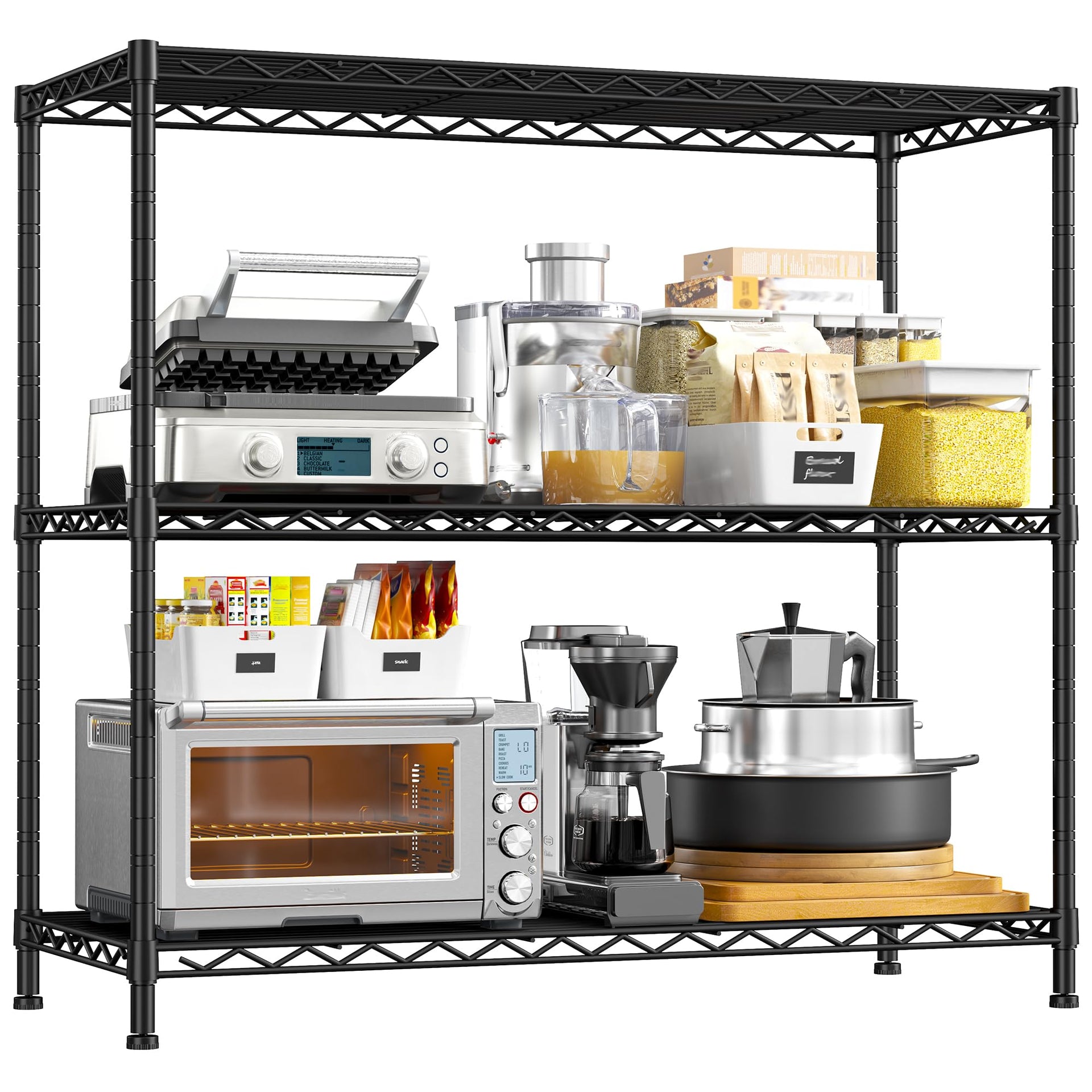 3 Tier Metal Shelving 468LBS