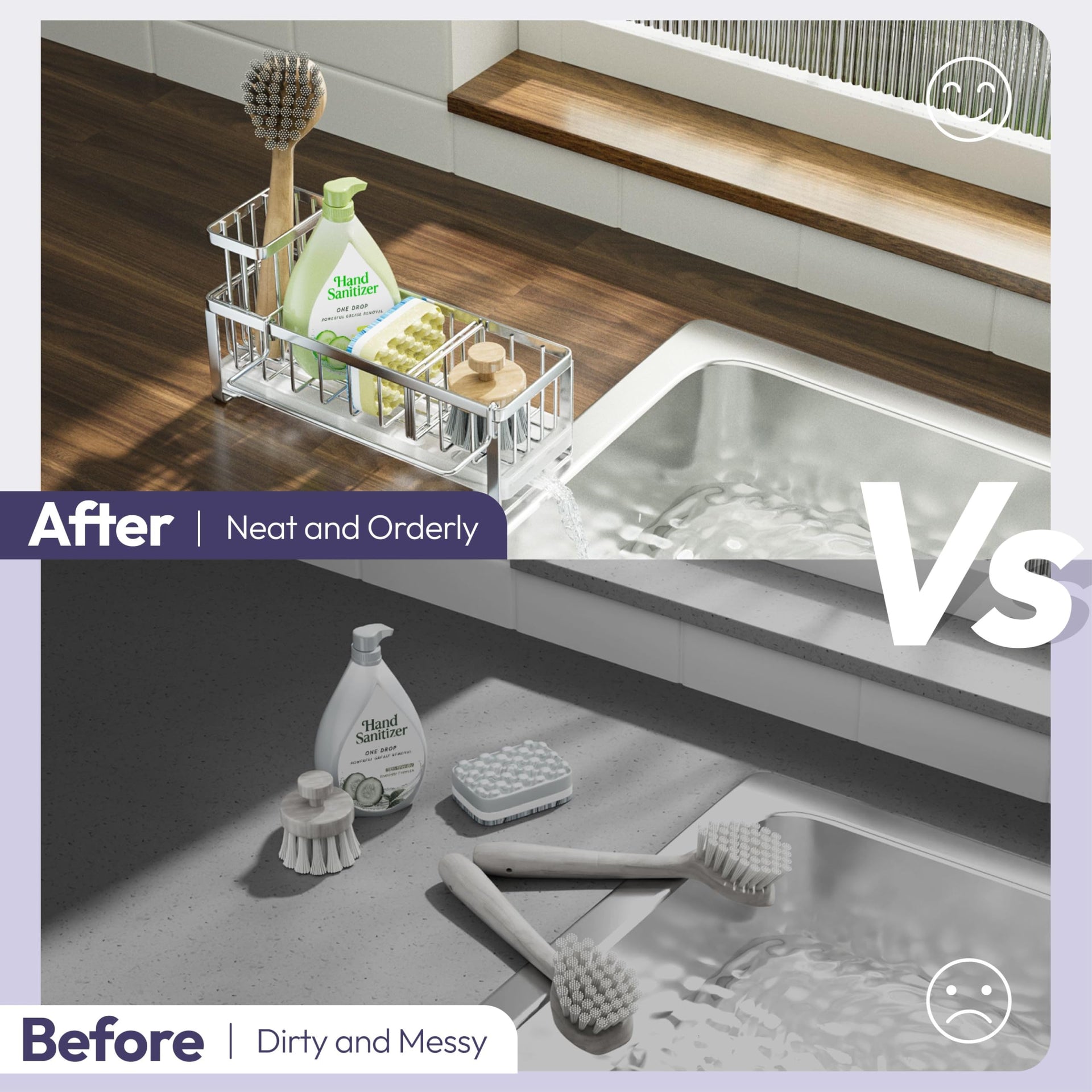 Sponge Holder for Kitchen Sink