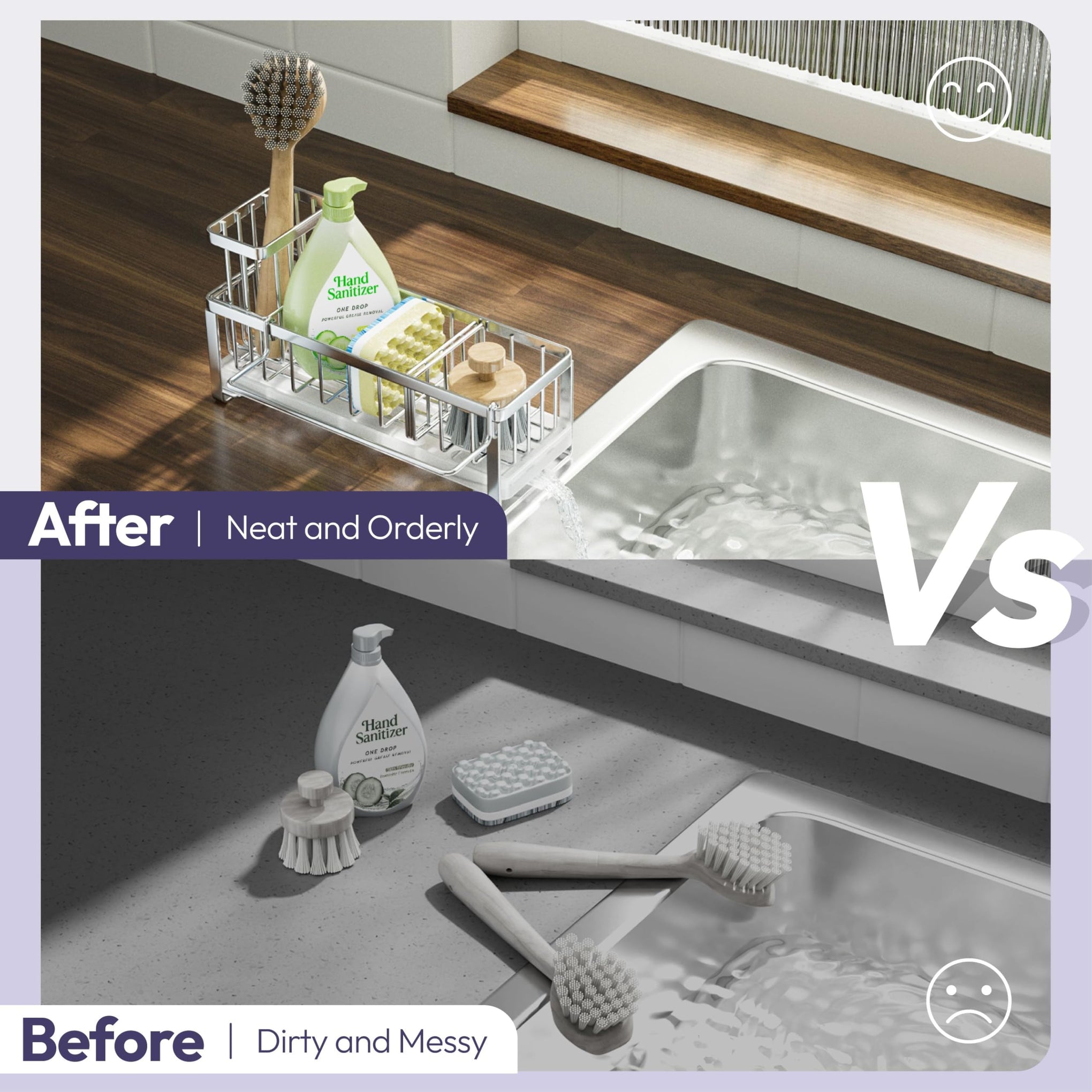 Sponge Holder for Kitchen Sink