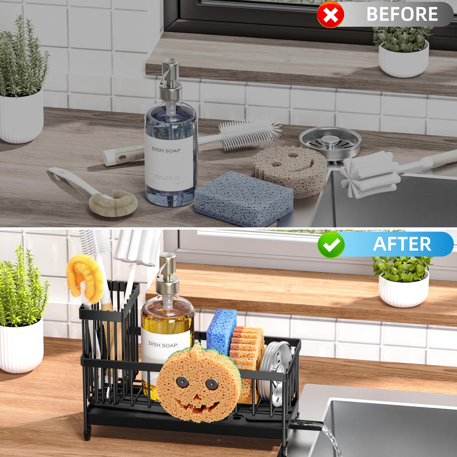 Sponge Holder for Kitchen Sink