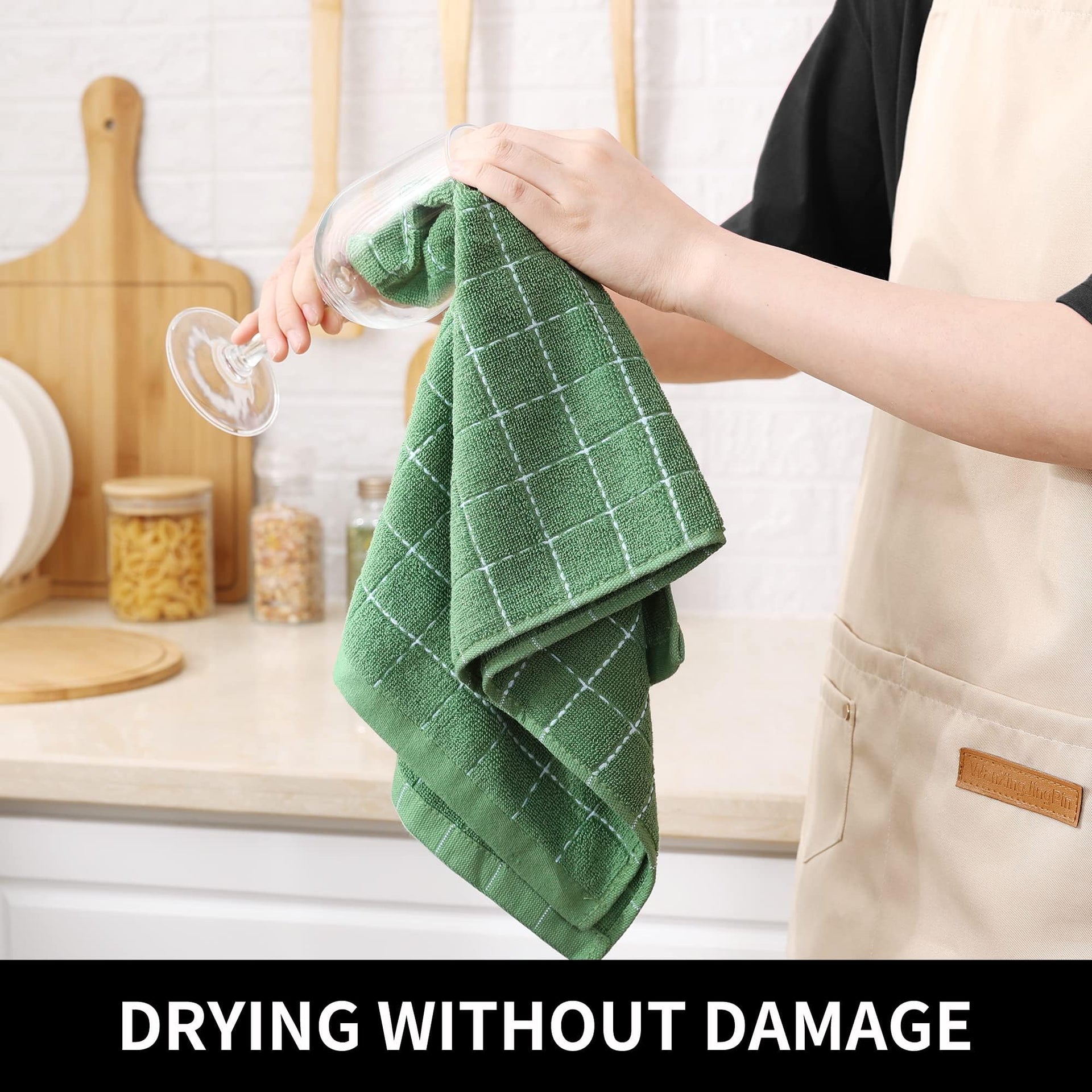 100% Cotton Terry Kitchen Towels (8 Count)