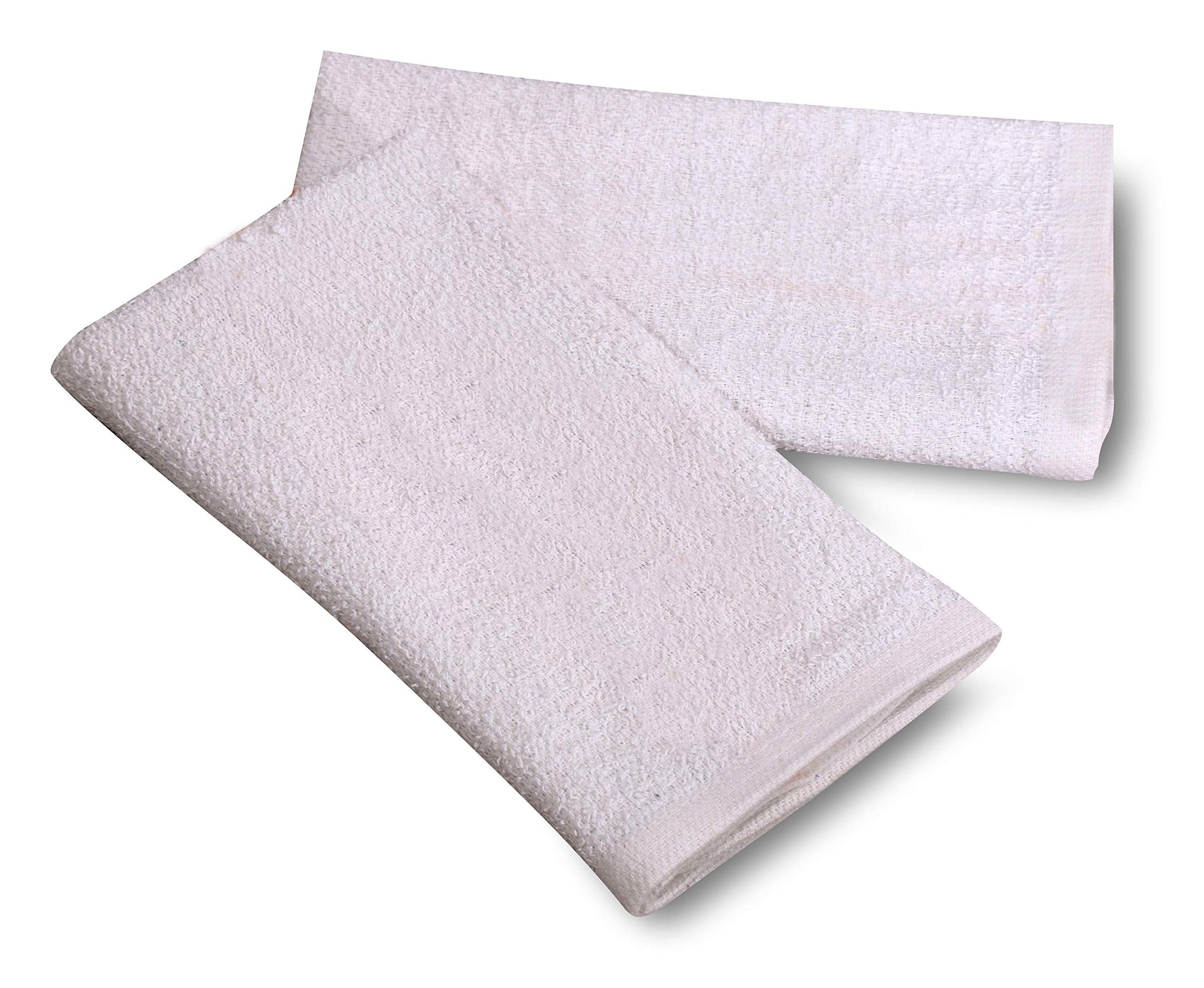 120 PC New Cotton Blend White Restaurant Bar Mops Kitchen Towels 28oz (120 Count)