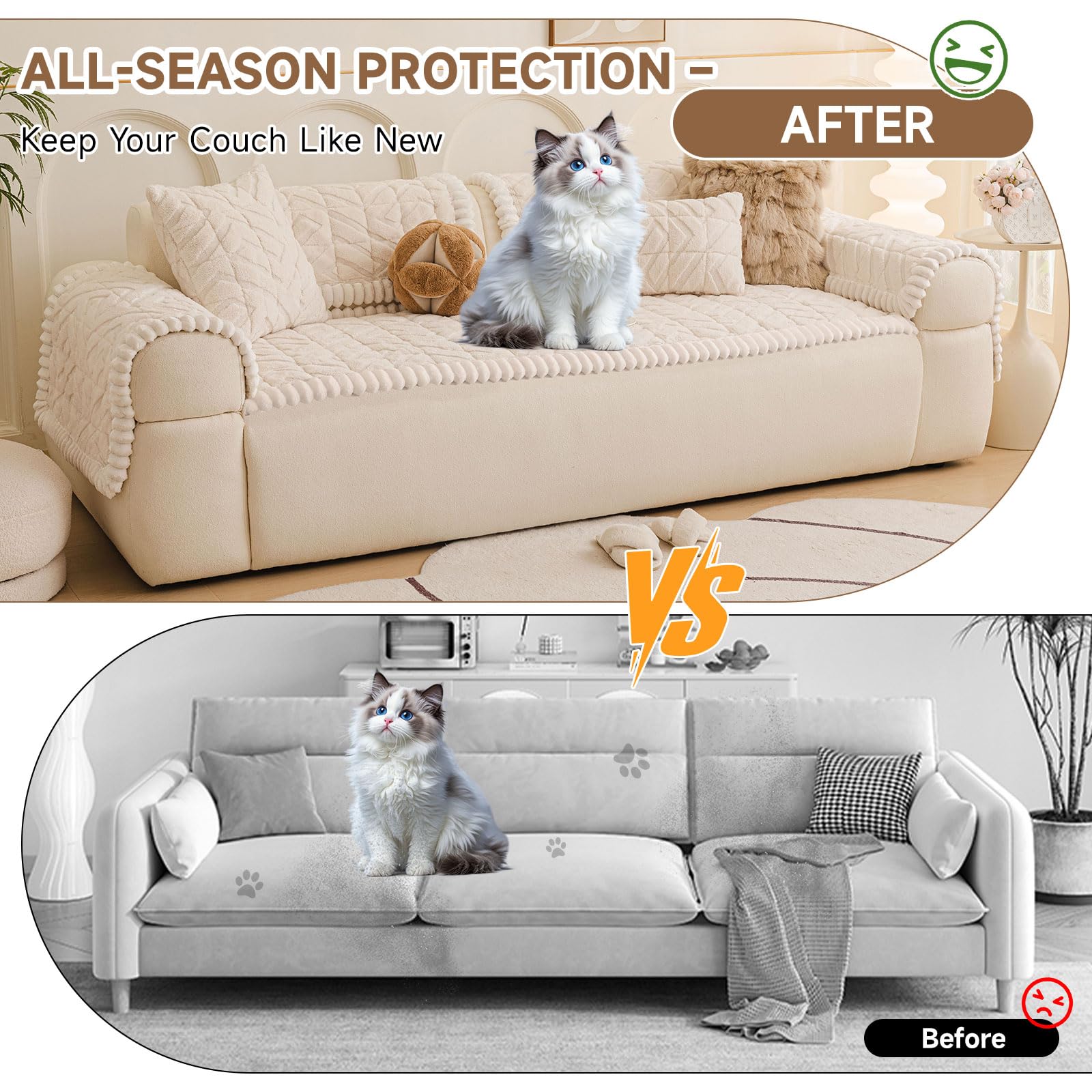 Plush Couch Protector for Dogs Washable (3 Ounce)
