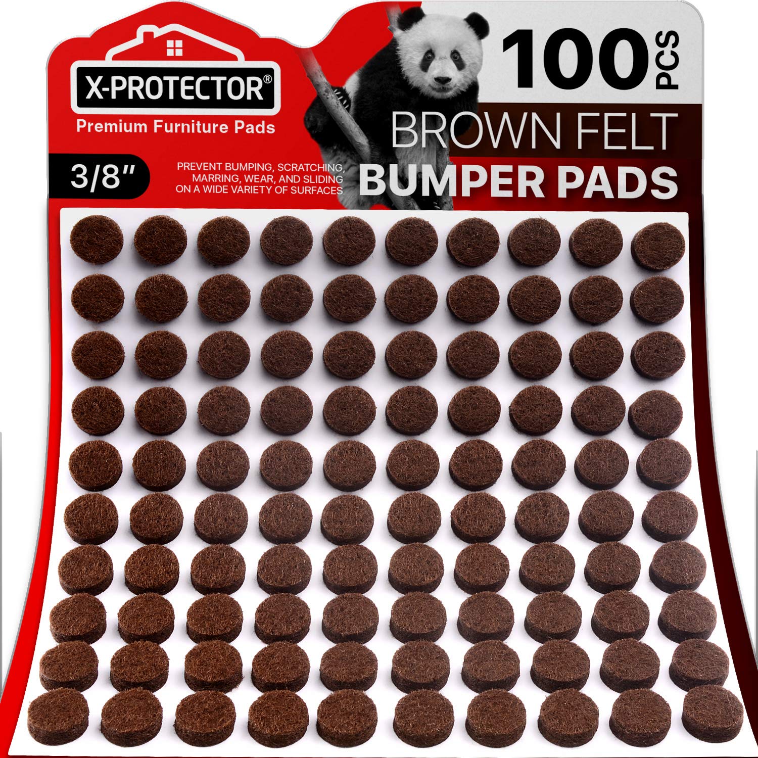 Cabinet Door Bumpers X (100 Count)