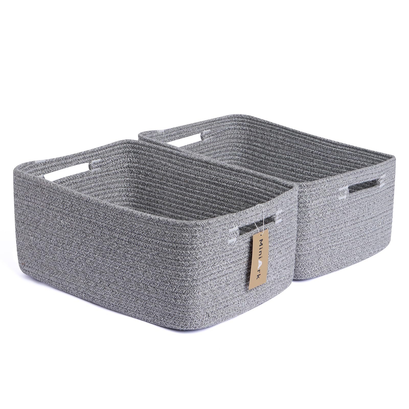 Large Storage Baskets for Shelves (2 Count)