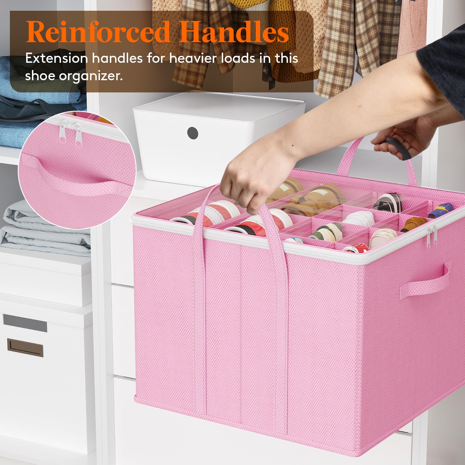Shoe Storage Organizer for Closet (3 Count)