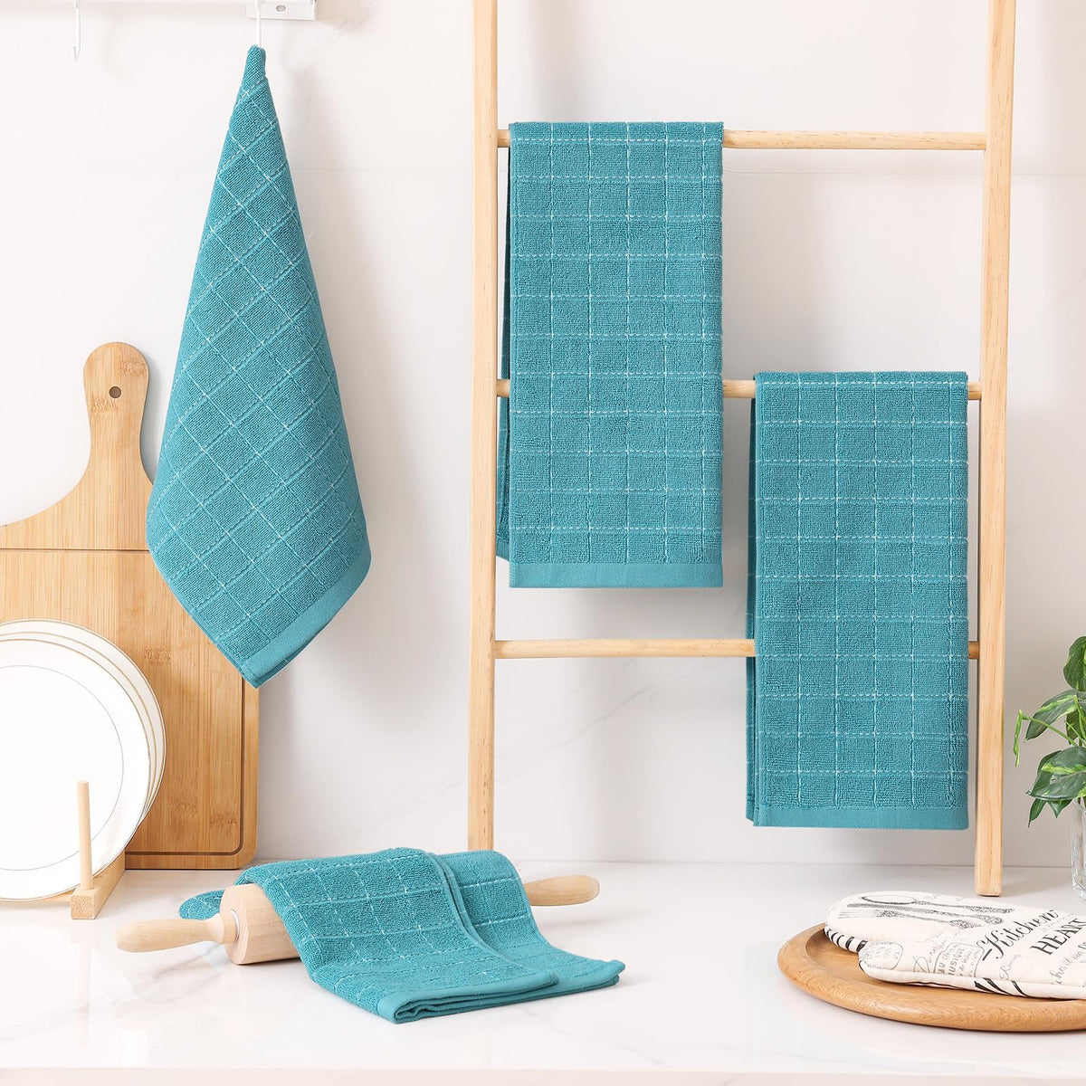 100% Cotton Terry Kitchen Towels (8 Count)