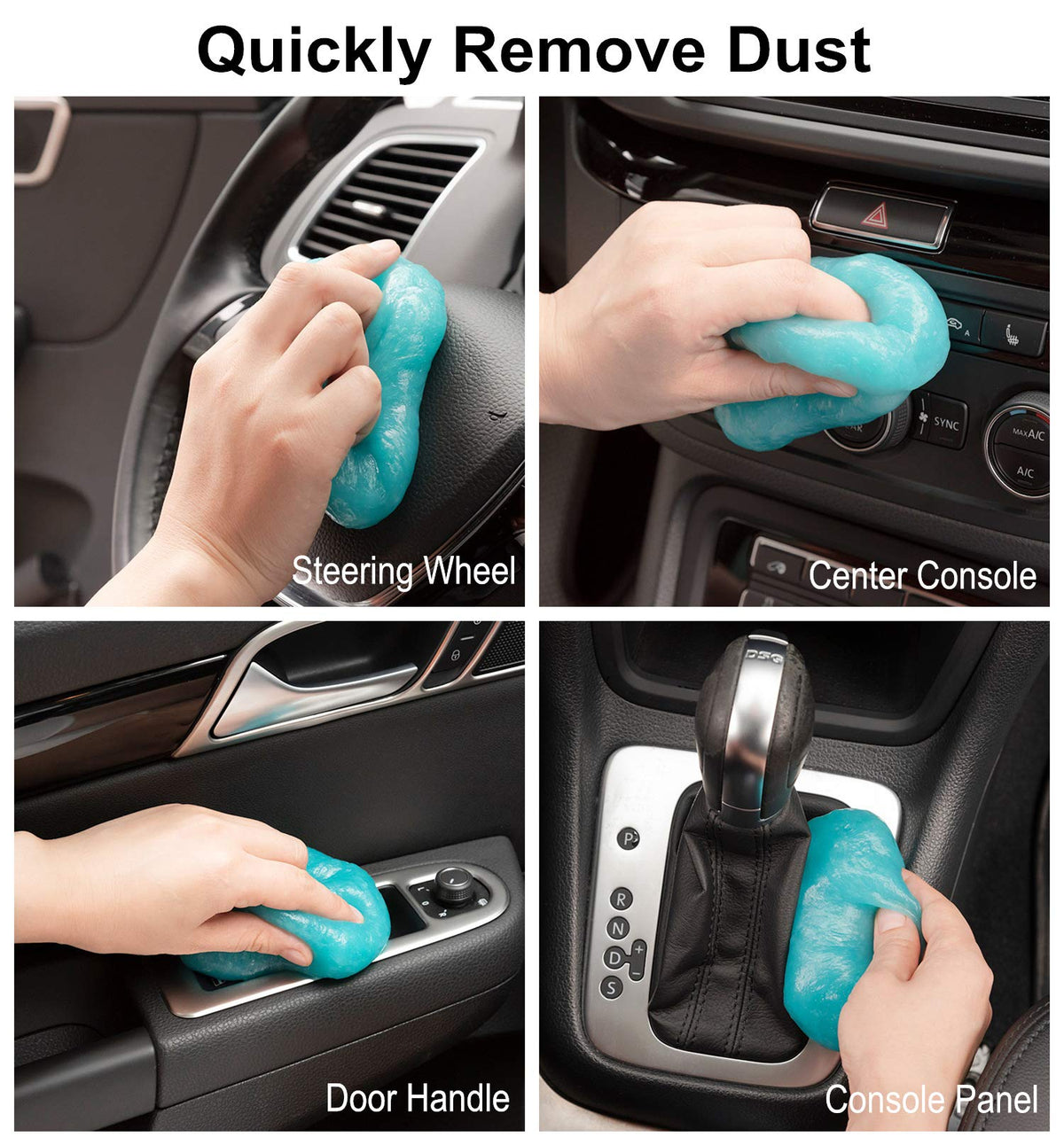 2Pack Cleaning Gel Car Putty Slime for Detailing Putty Detail Tools Car Interior Cleaner Automotive Cleaning Kits Keyboard Cleaner Blue Rose (11.2 Ounce)
