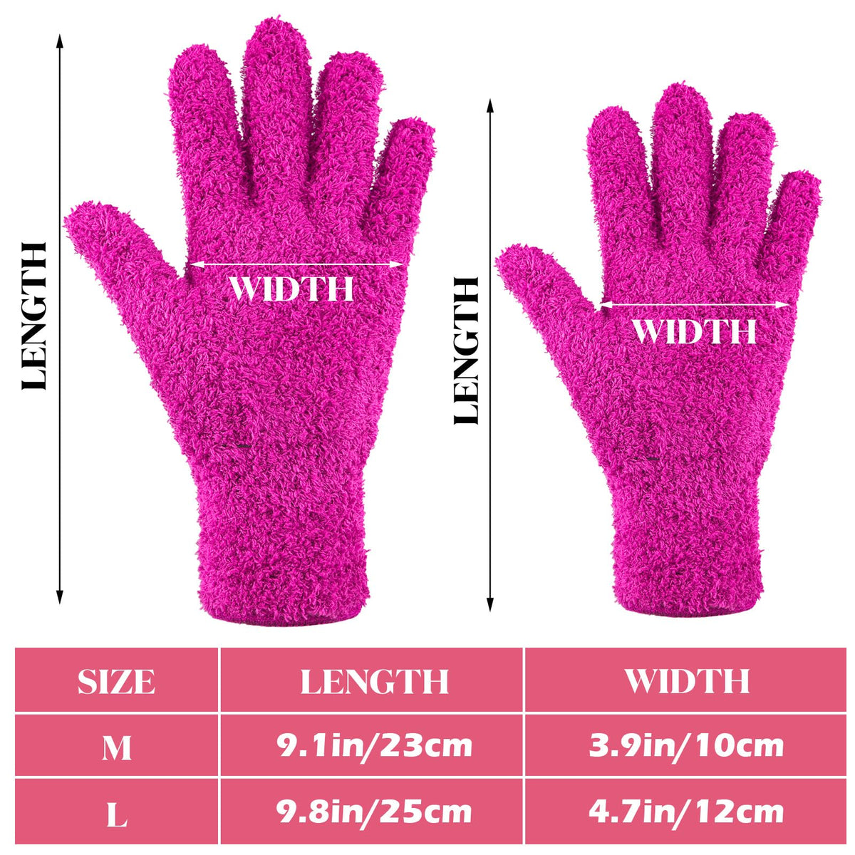 3 Pairs Microfiber Dusting Gloves for Plants Leaf (3 Count)