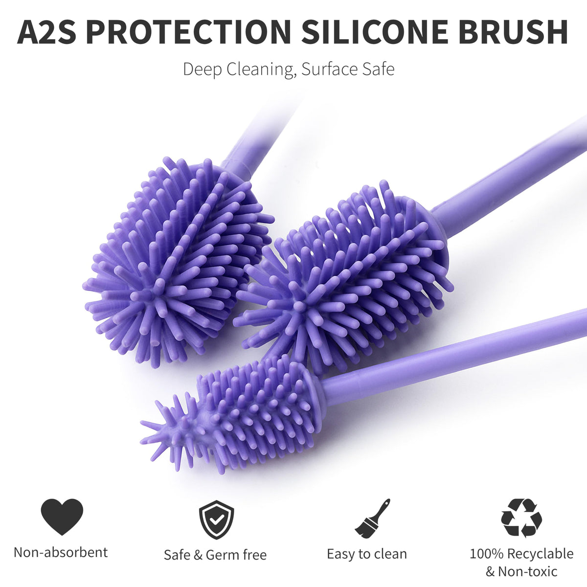 A Brush Silicone Bottle Cleaner Brush