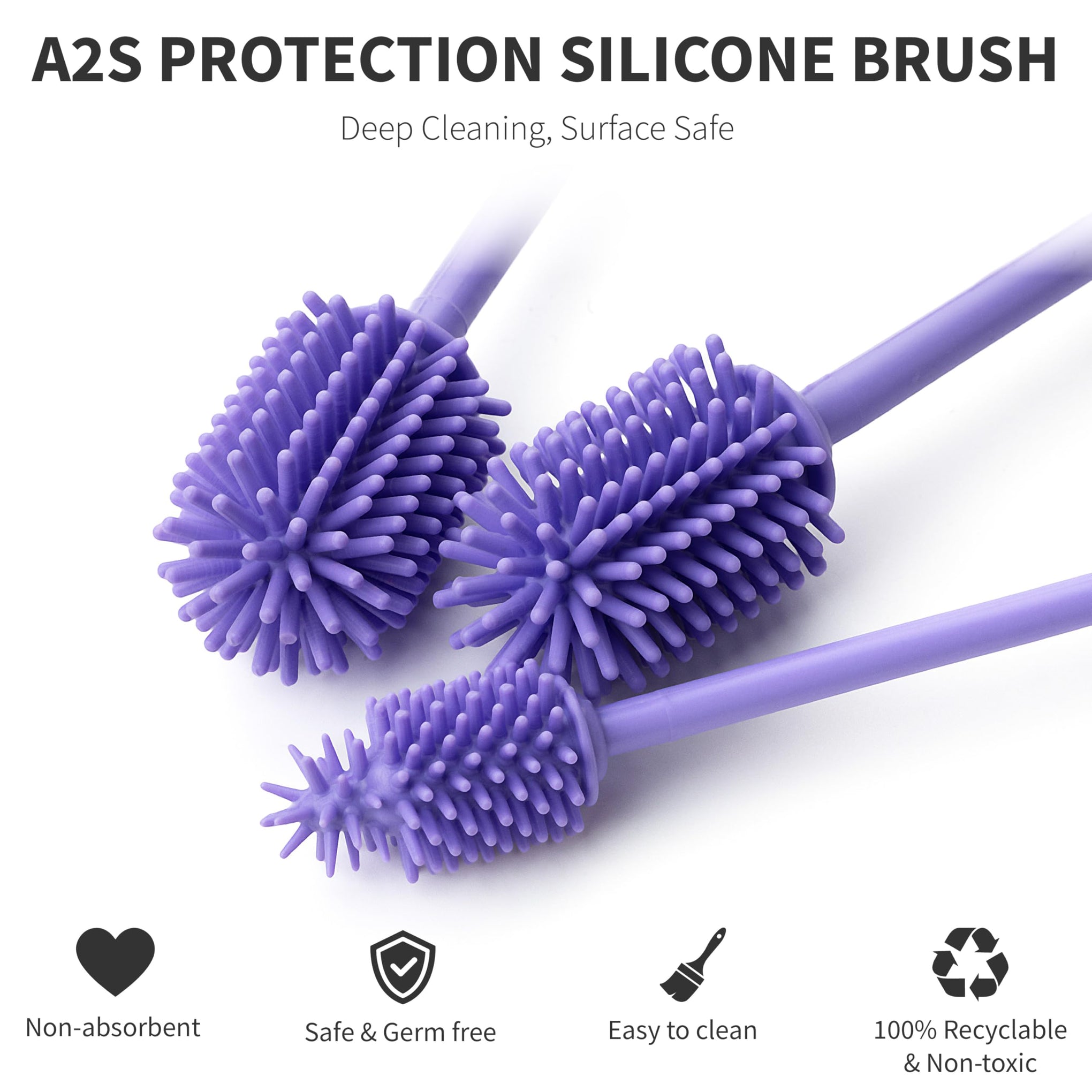 A Brush Silicone Bottle Cleaner Brush