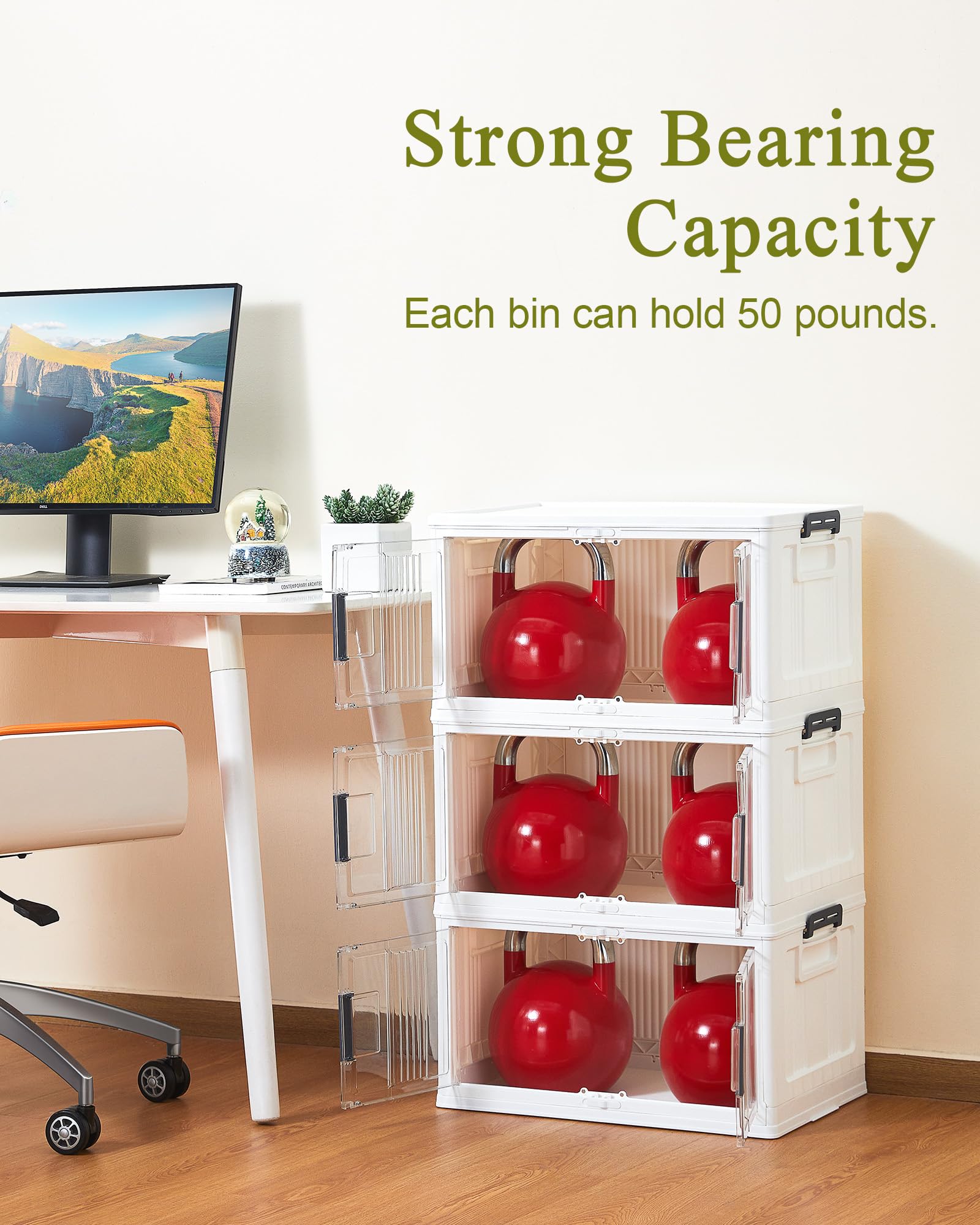 48QT Storage Bins with Lids for Home