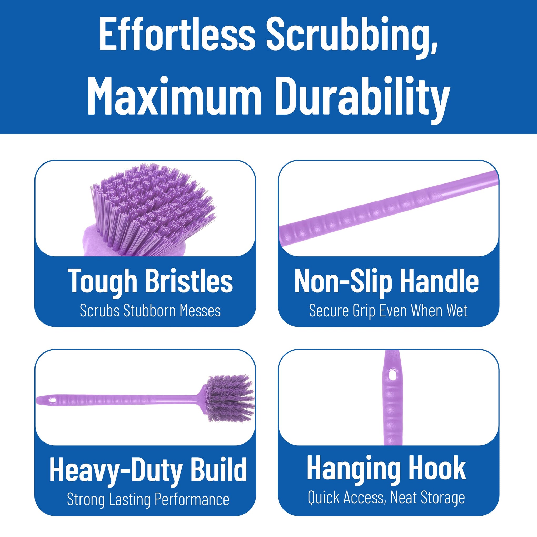 20" Floater Scrub Brush with Long Handle