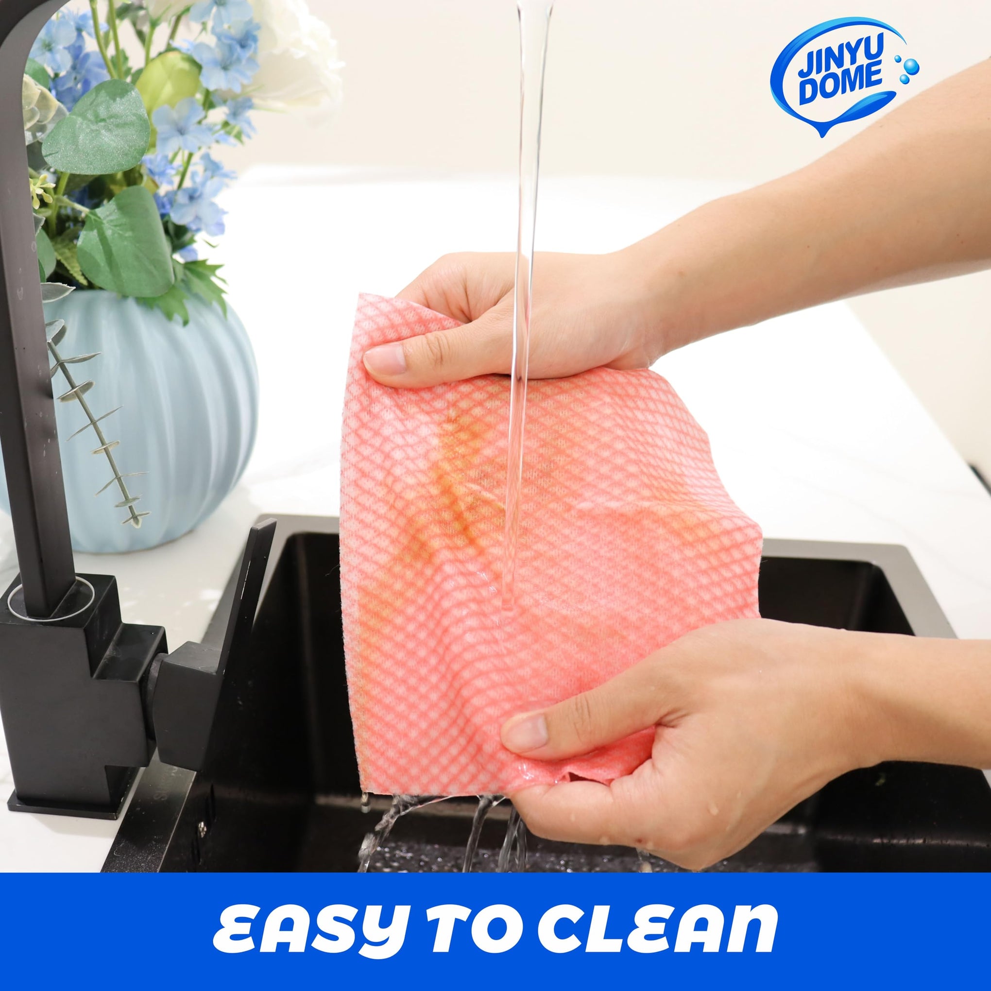 Disposable Kitchen Cleaning Cloths Dish Towels Dish Cloth Reusable Cloths for Kitchen (100 Count)