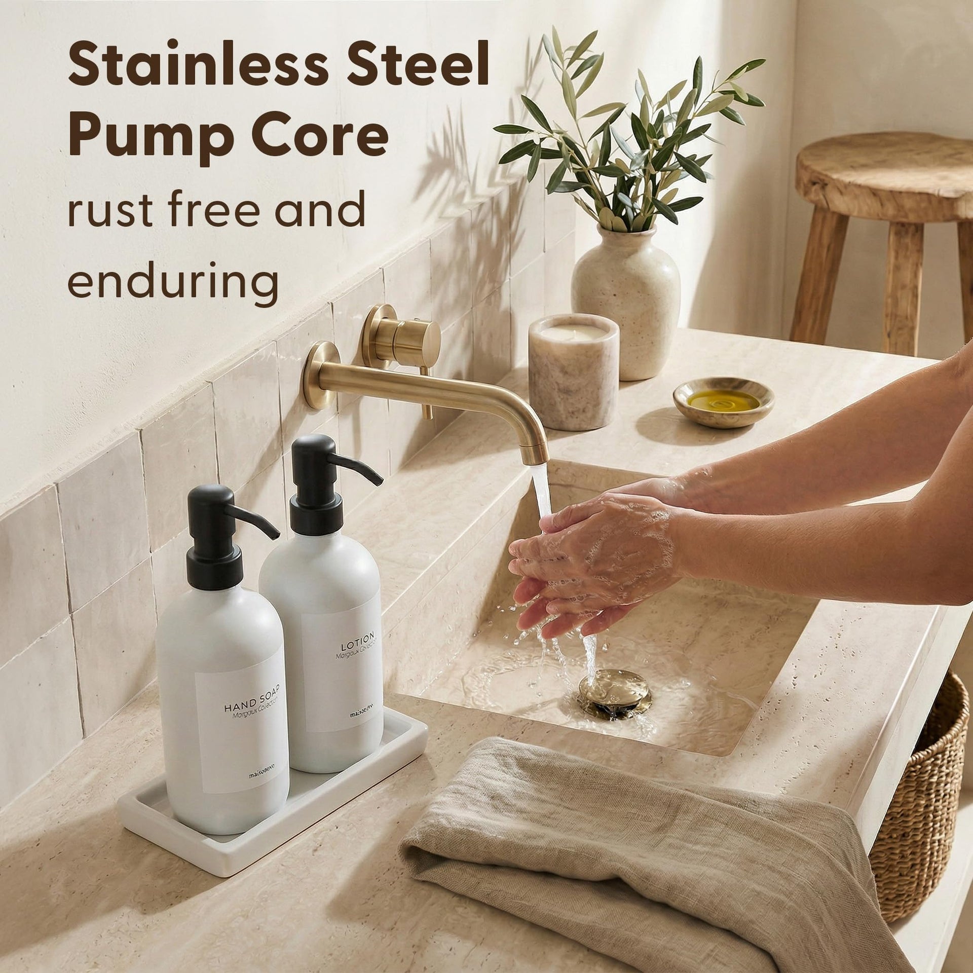 Bathroom Soap Dispenser Set (3 Count)