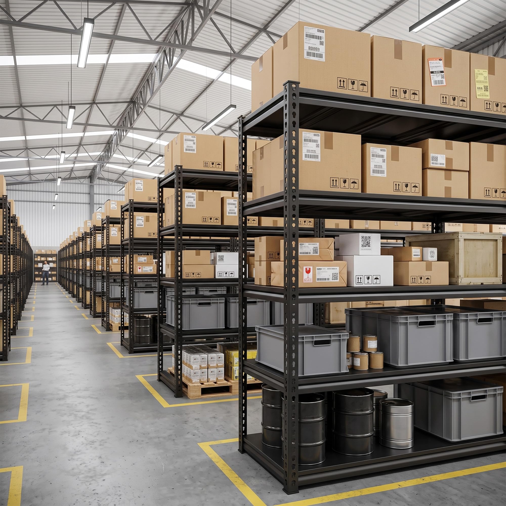 72" H Garage Shelving Load 2500Lbs for Homeowners and Commercial Use (2 Count)