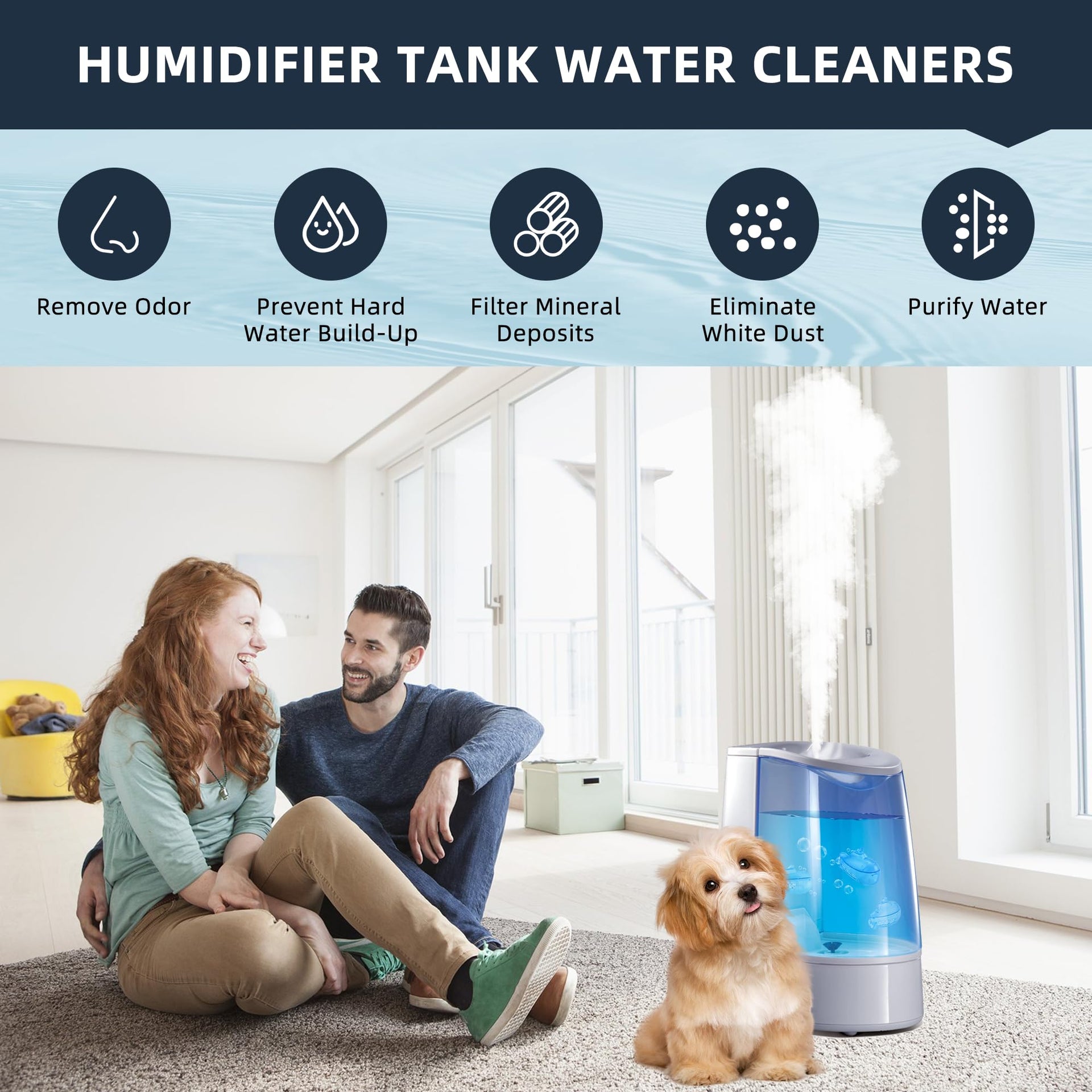 Humidifier Cleaner Float Submarine Universal for Fish Tank (9 Count)