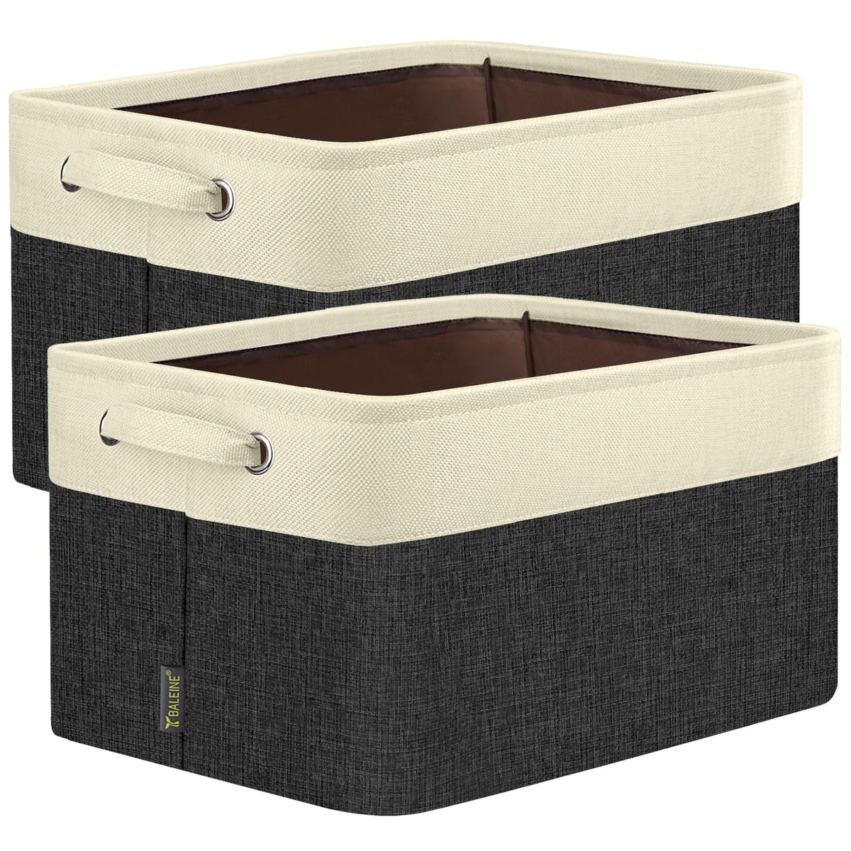 2 Pack Fabric Closet Storage Bins for Shelves (2 Count)