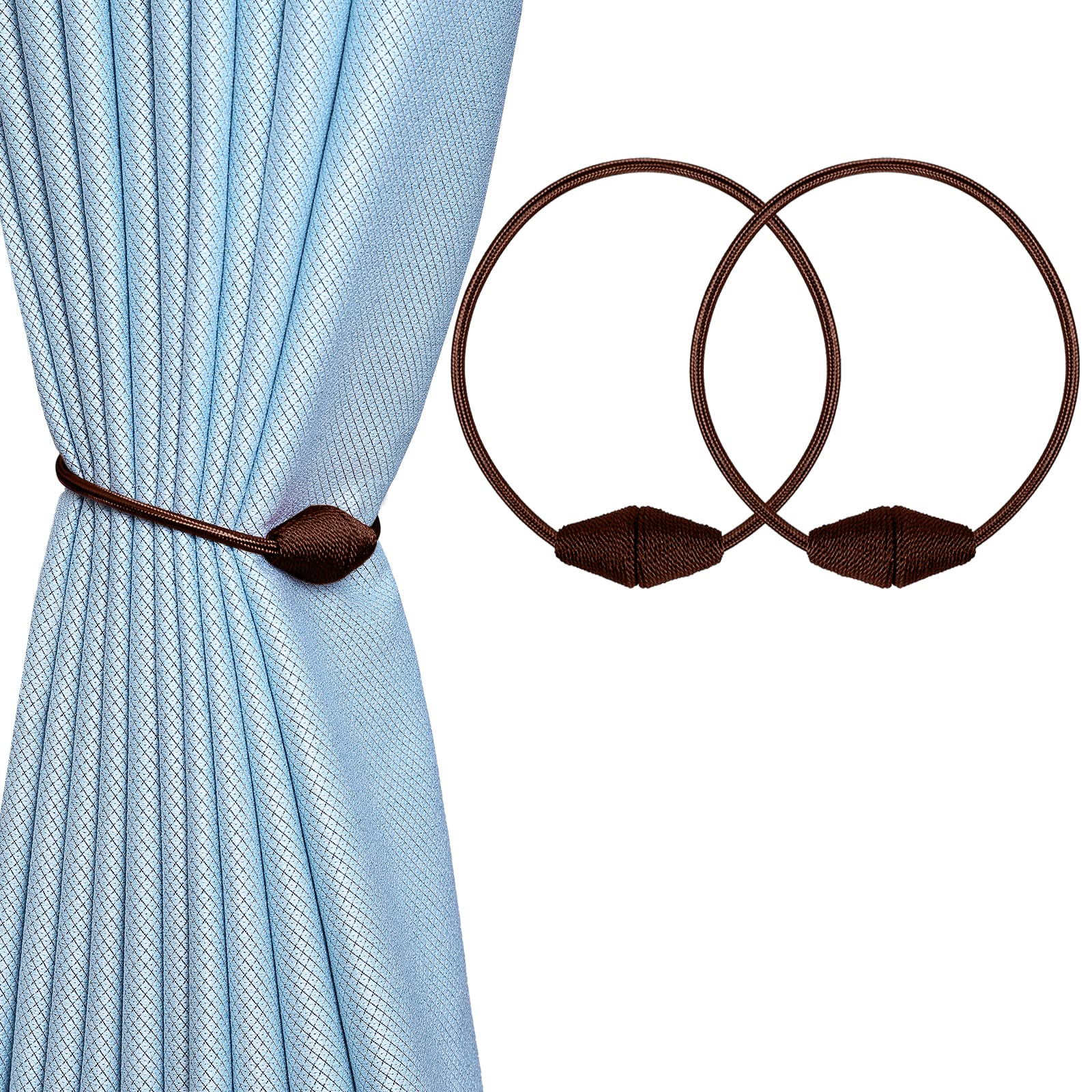 2 PCS Magnetic Curtain Tiebacks