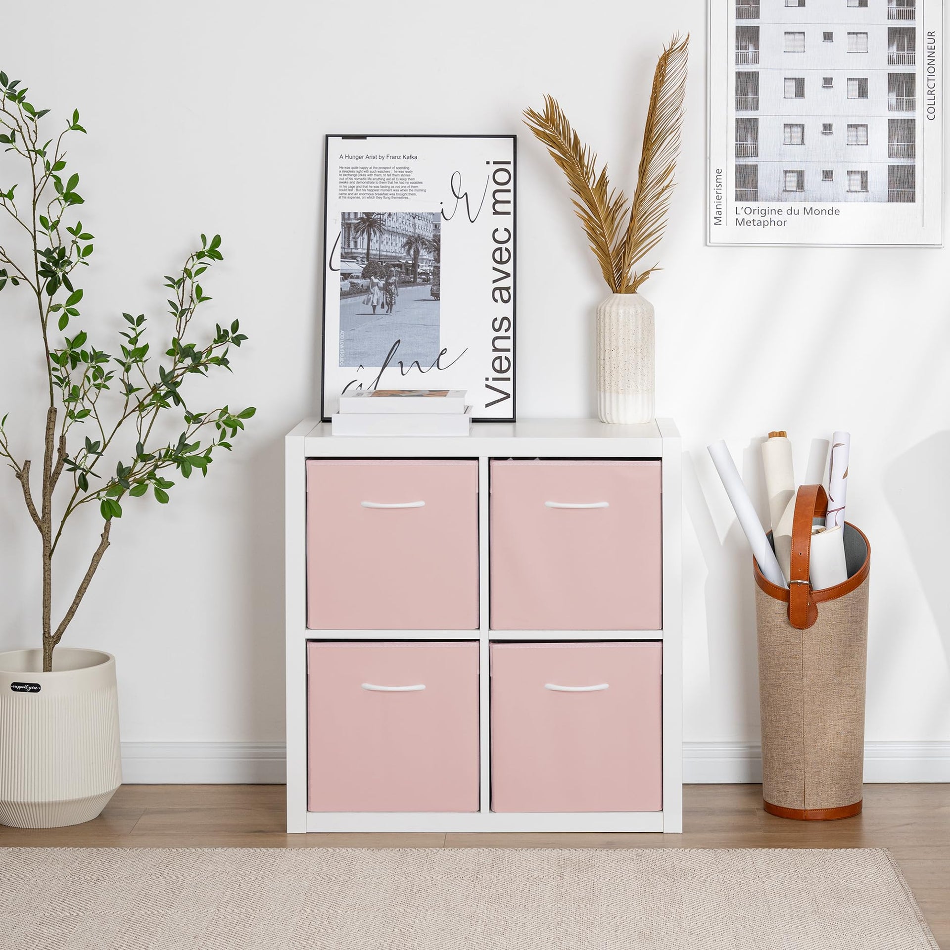 Pink Storage Cubes (4 Count)