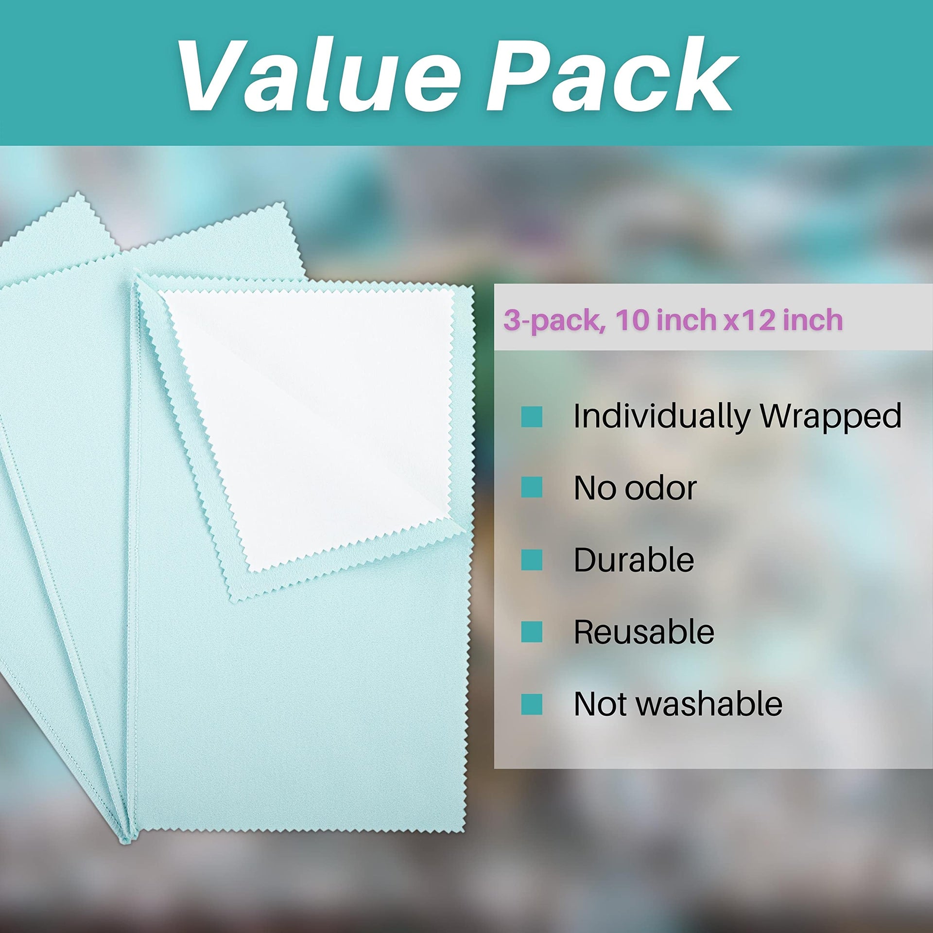 3 Pack Silver Polishing Cloth (3 Count)