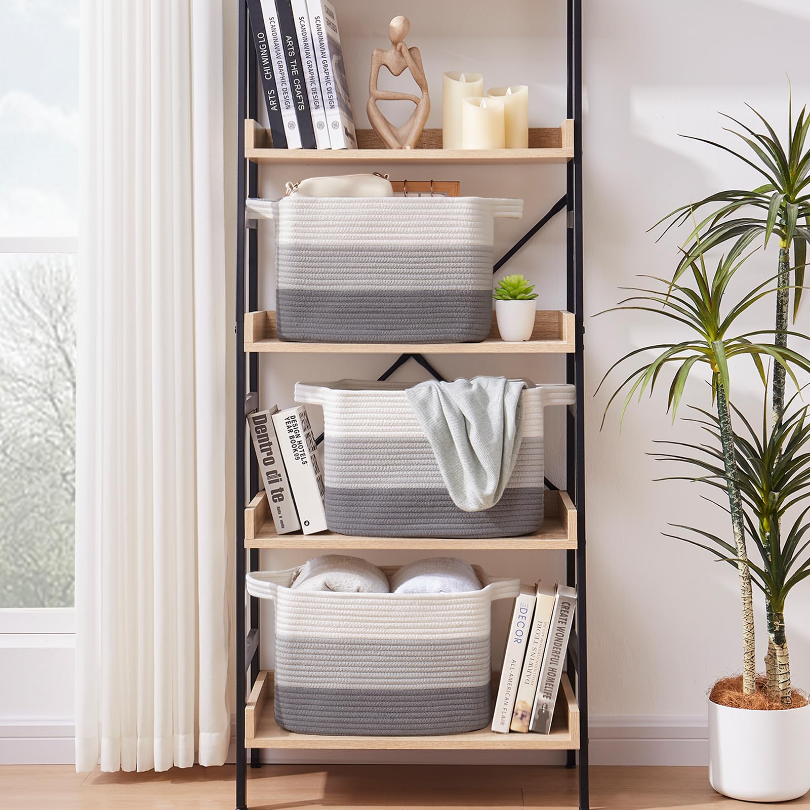 Storage Baskets for Organizing (3 Count)