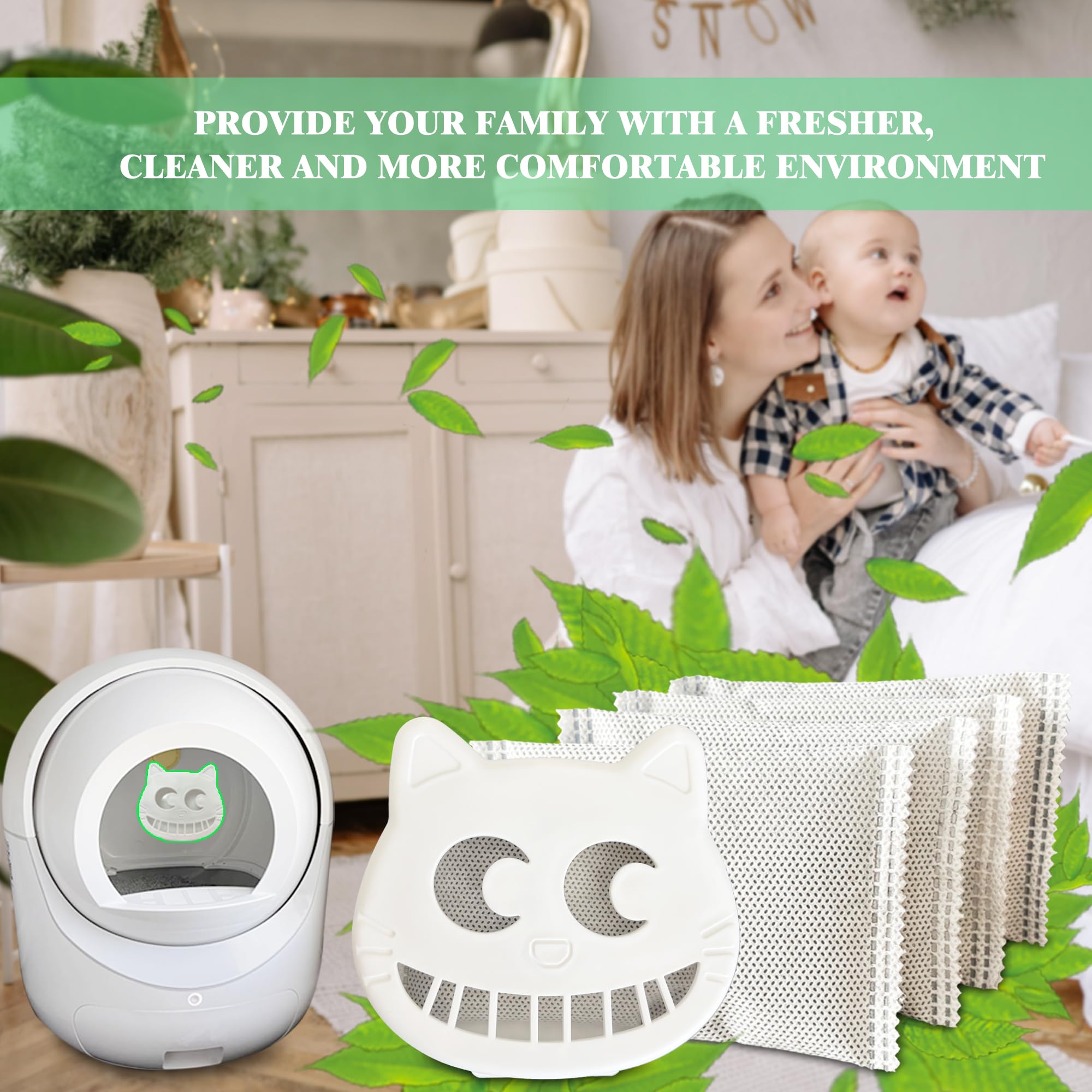 Unscented Cat Litter Box Deodorizer for Fumoi Automatic Litter Box
