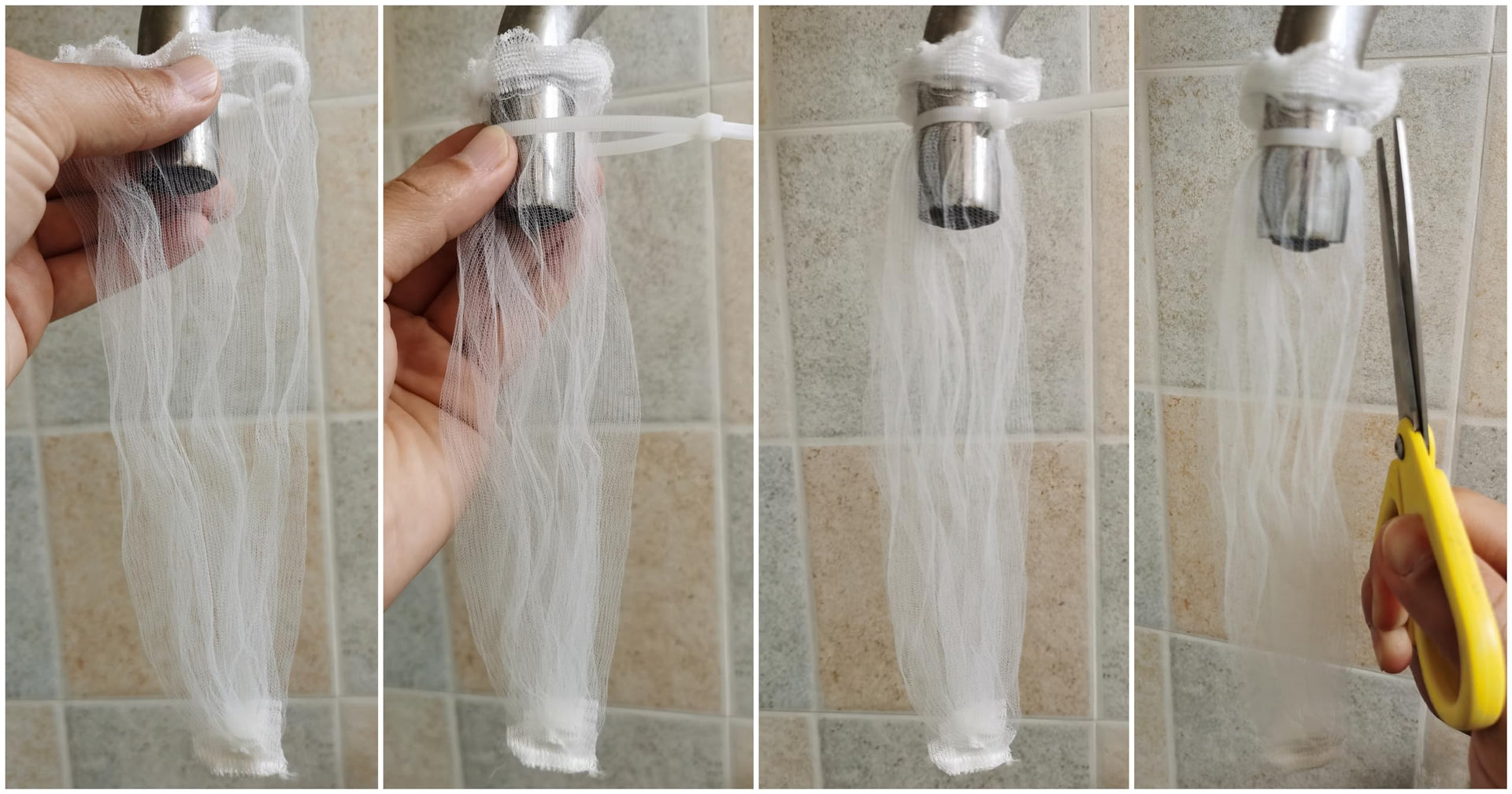 50 Pcs Washing Machine Hose Lint Snare Traps Washer Laundry Sink Drain Filter with Cable Ties (50 Count)