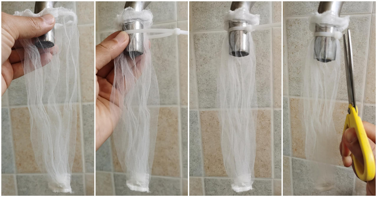 50 Pcs Washing Machine Hose Lint Snare Traps Washer Laundry Sink Drain Filter with Cable Ties (50 Count)
