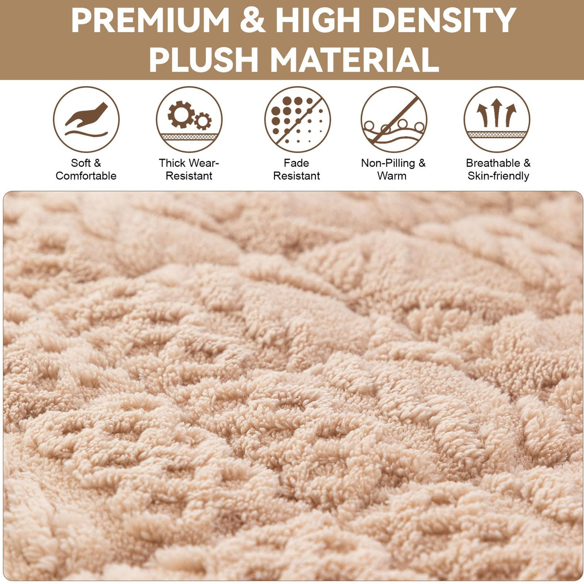 All Seasons Sofa Covers for 3 Cushion Couch Washable (3 Ounce)